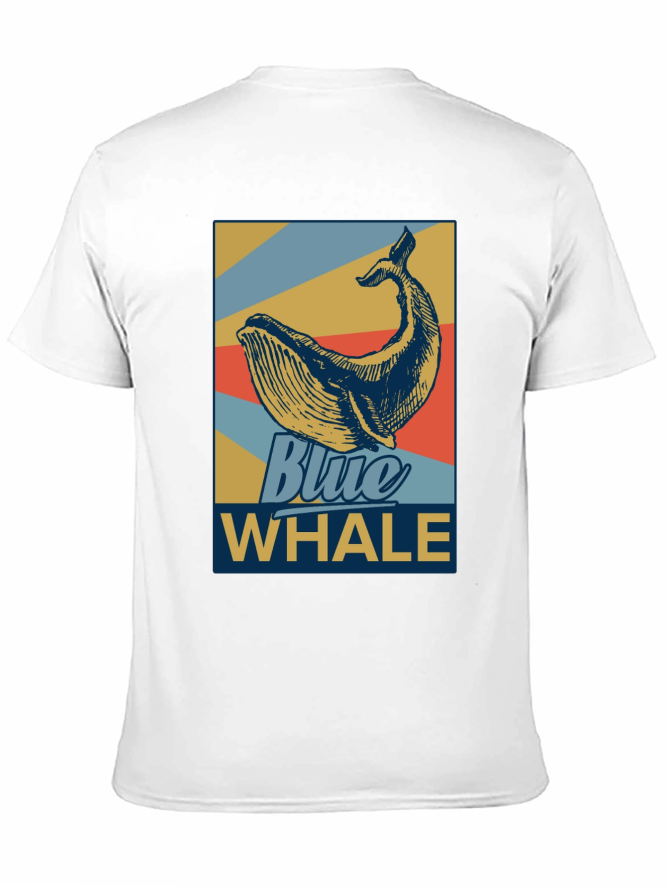 Blue Whale Graphic Tee - Retro Style