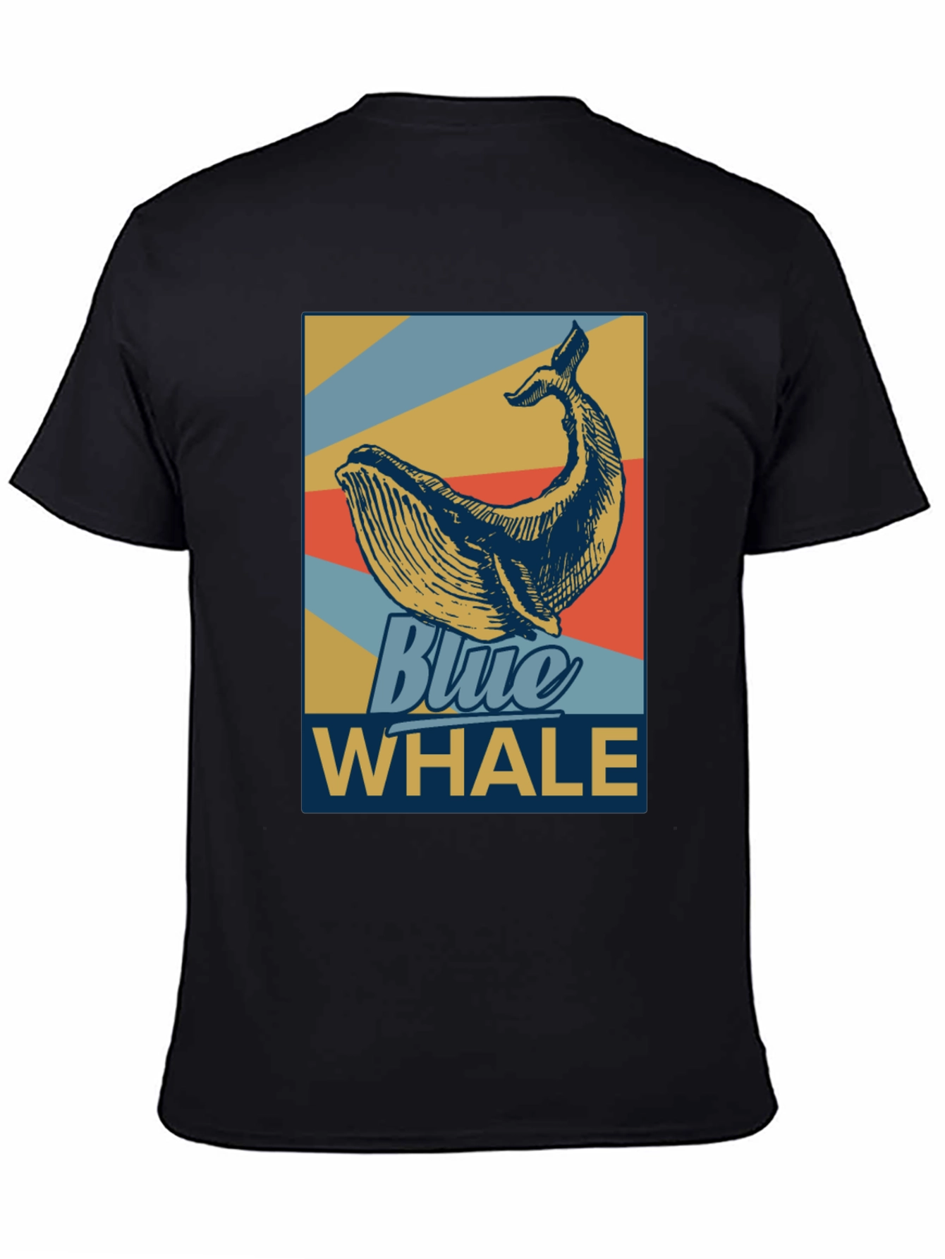 Blue Whale Graphic Tee - Retro Style