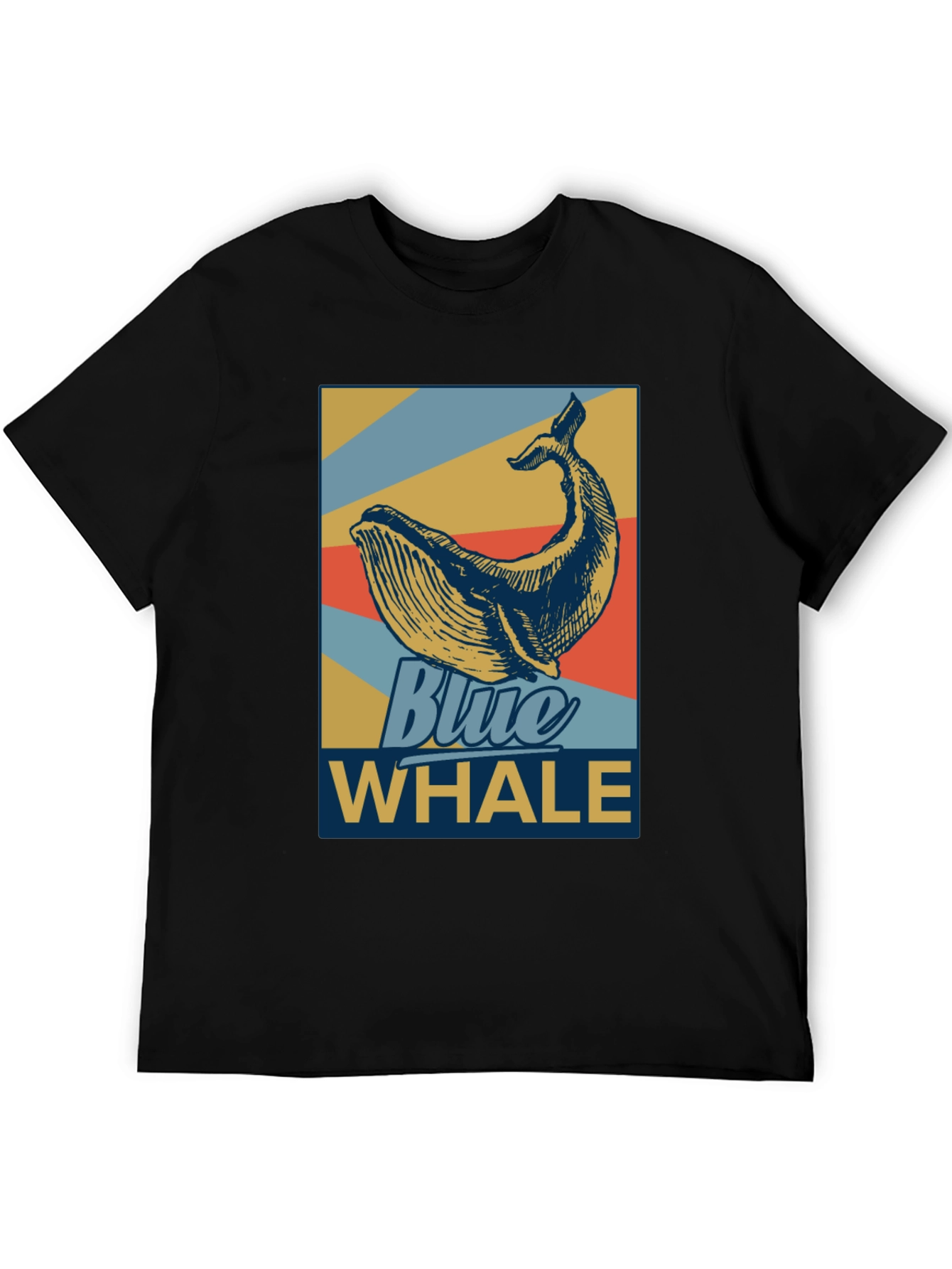 Blue Whale Graphic Tee - Retro Style