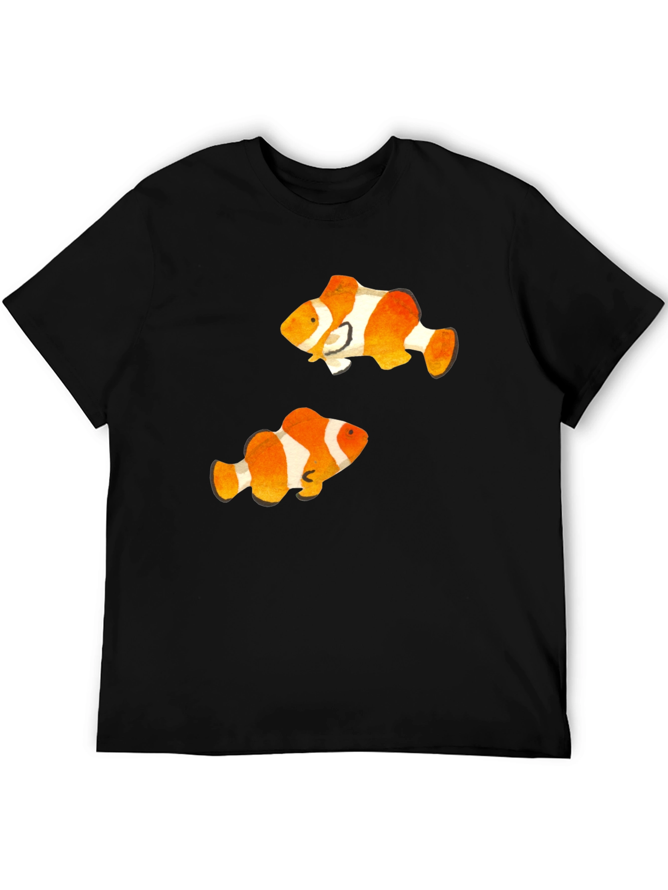Clownfish Graphic Tee - Black Casual T-Shirt