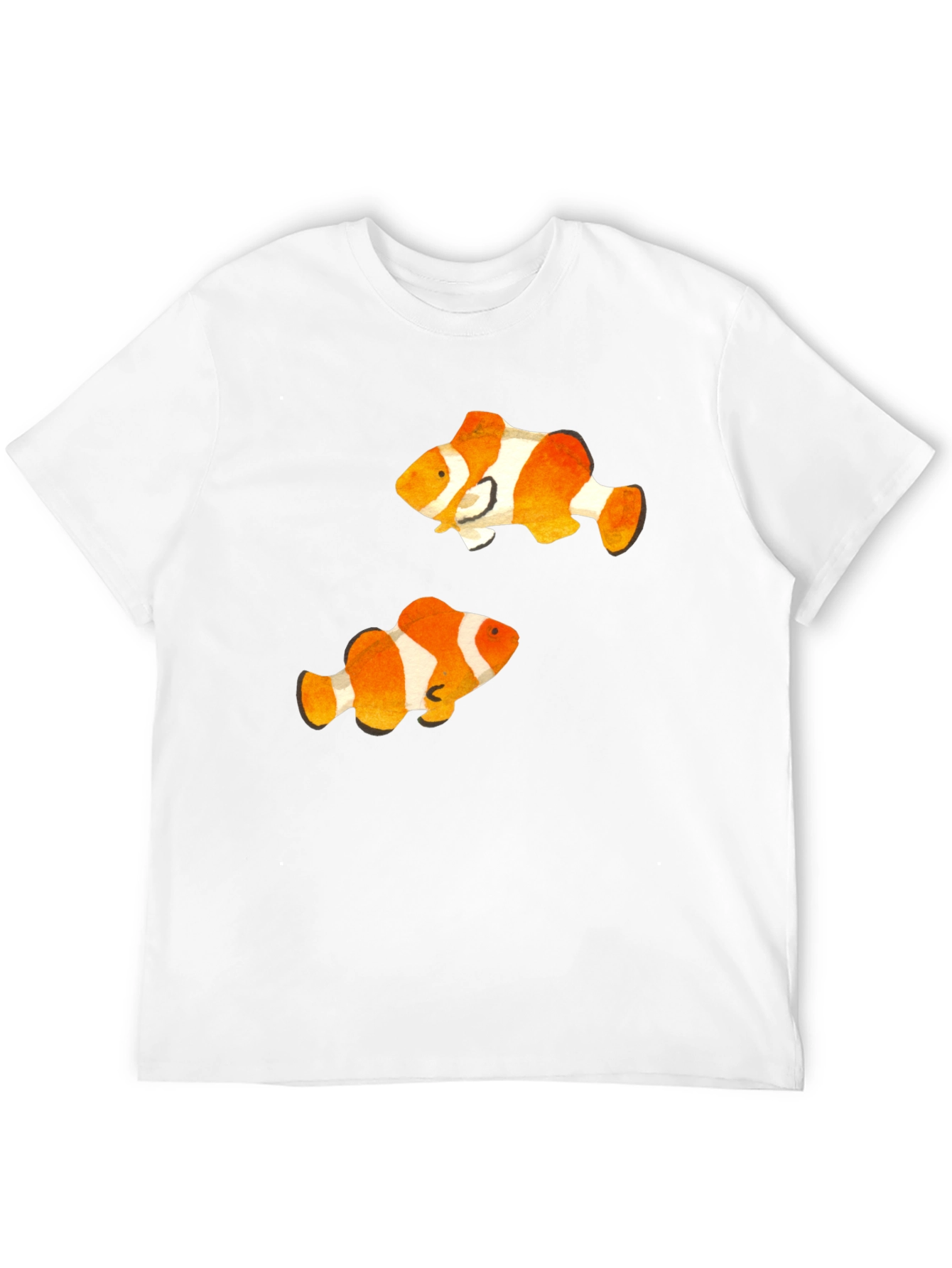 Clownfish Graphic Tee - Black Casual T-Shirt