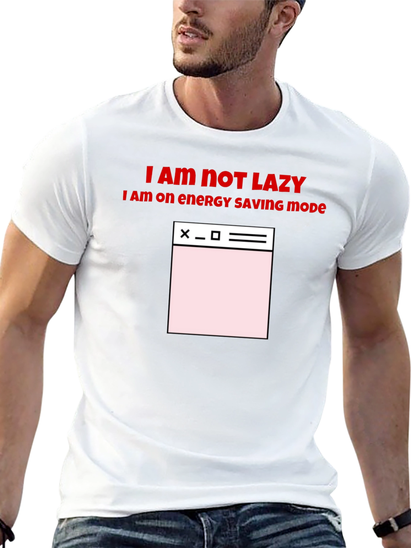 Energy Saving Mode Black T-Shirt