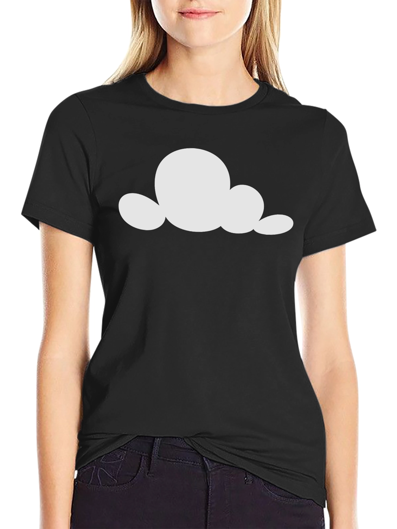 Cloud Graphic Black T-Shirt - Unisex Comfort