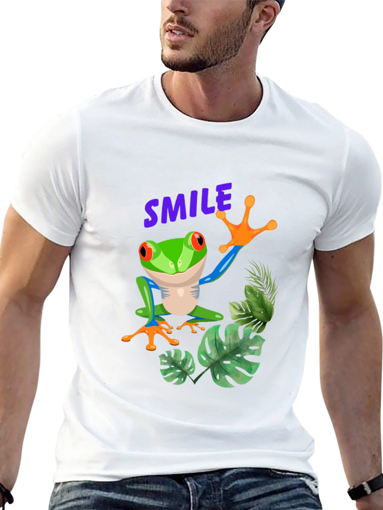 Smile Frog Graphic Tee - Stylish and Fun!