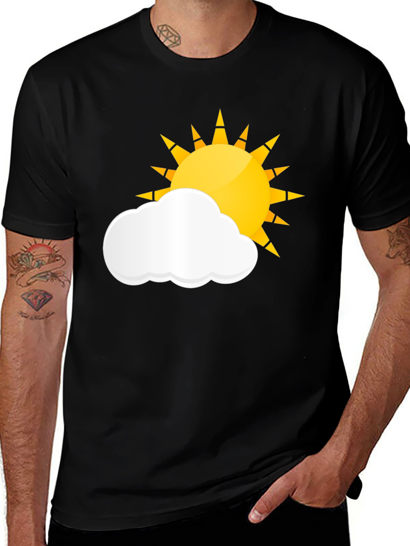 Sunny Days Black T-Shirt