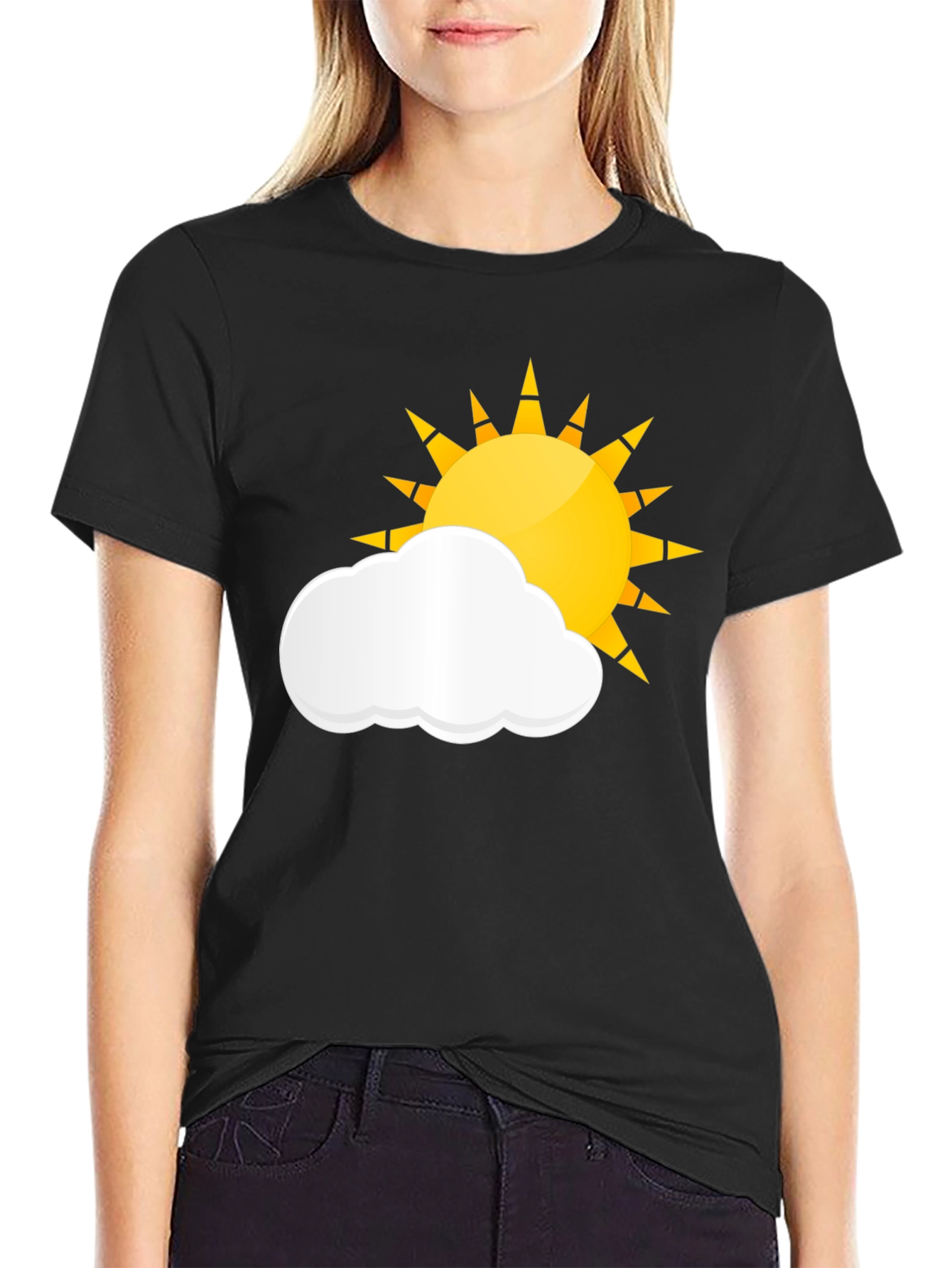 Sunny Days Black T-Shirt