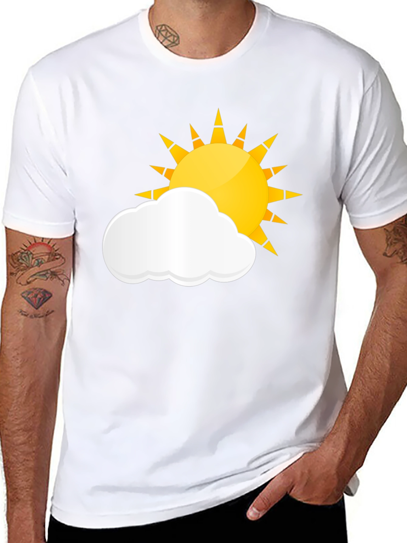 Sunny Days Black T-Shirt
