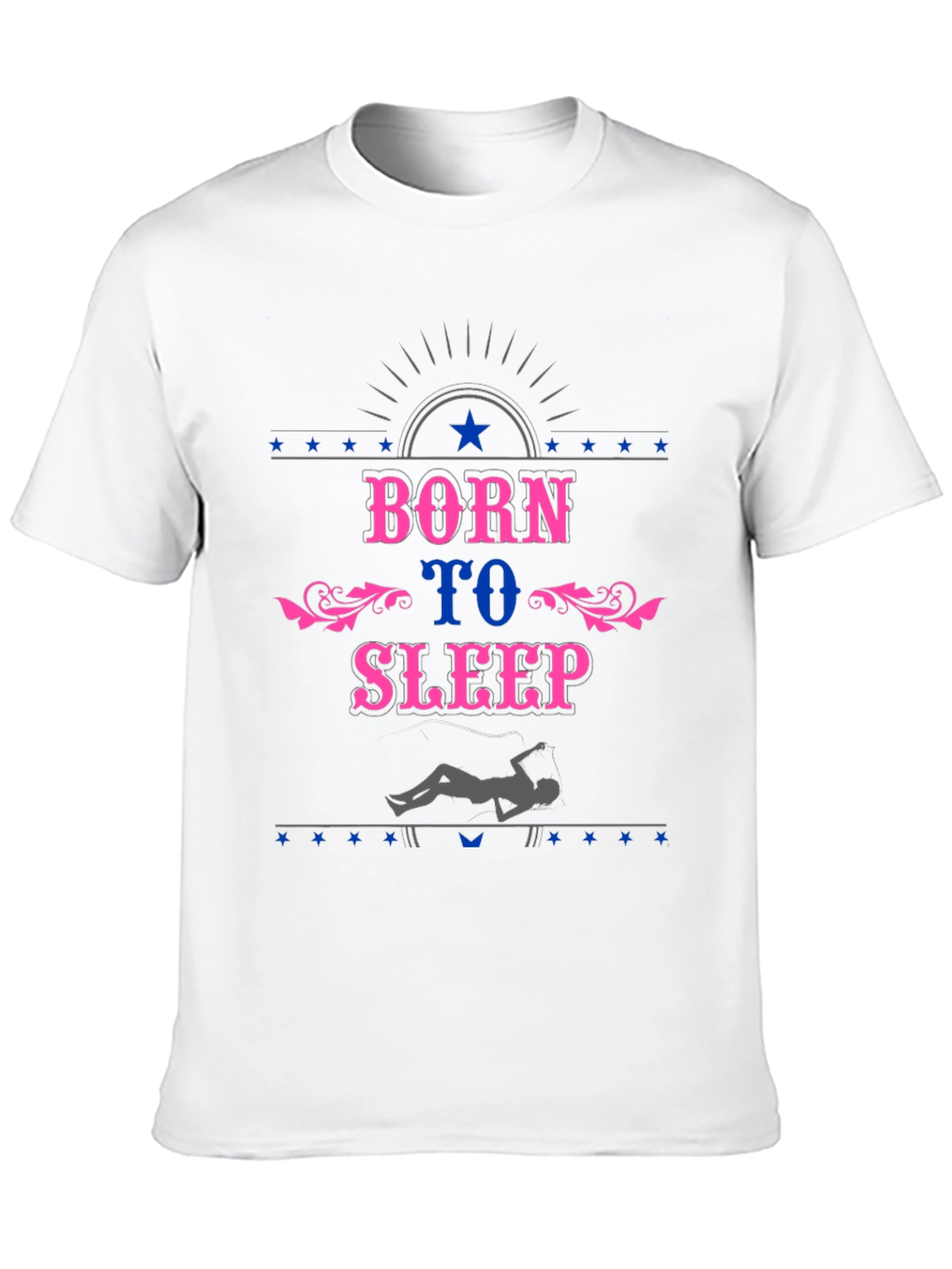 Born To Sleep Black Graphic T-Shirt
