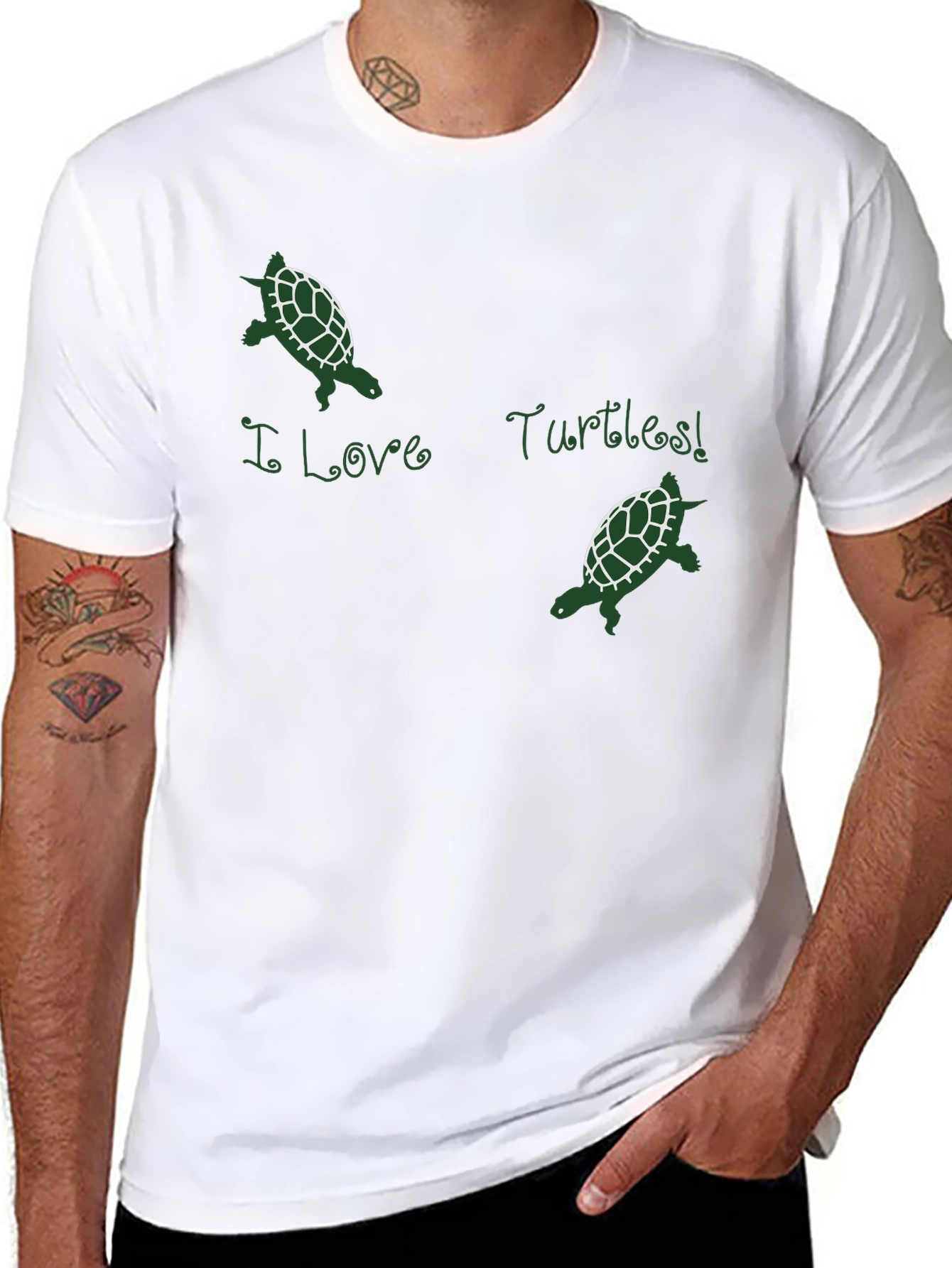 I Love Turtles Graphic Tee
