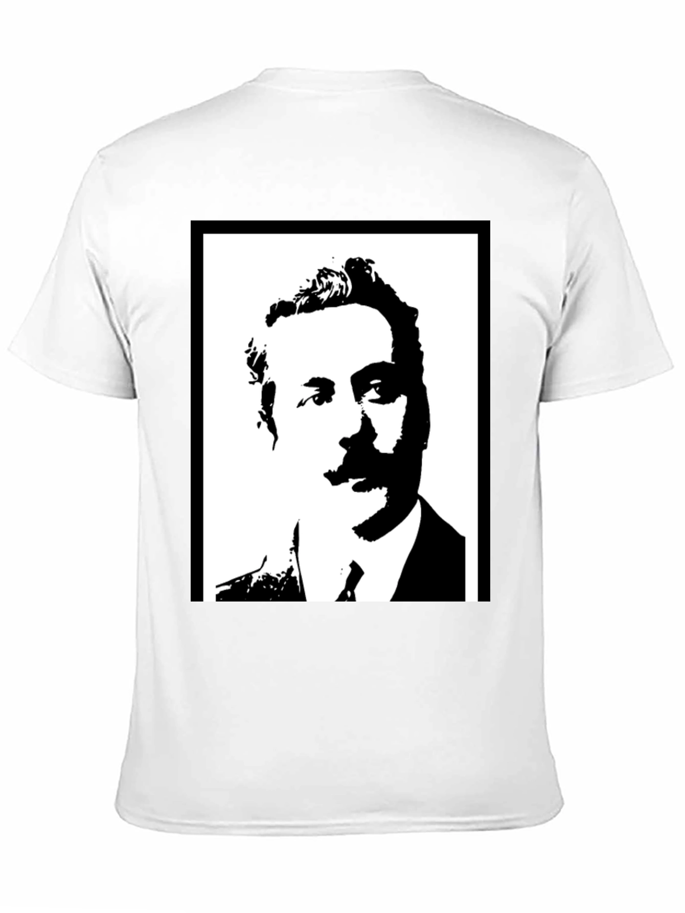 Portrait Graphic Tee - Black Casual T-Shirt