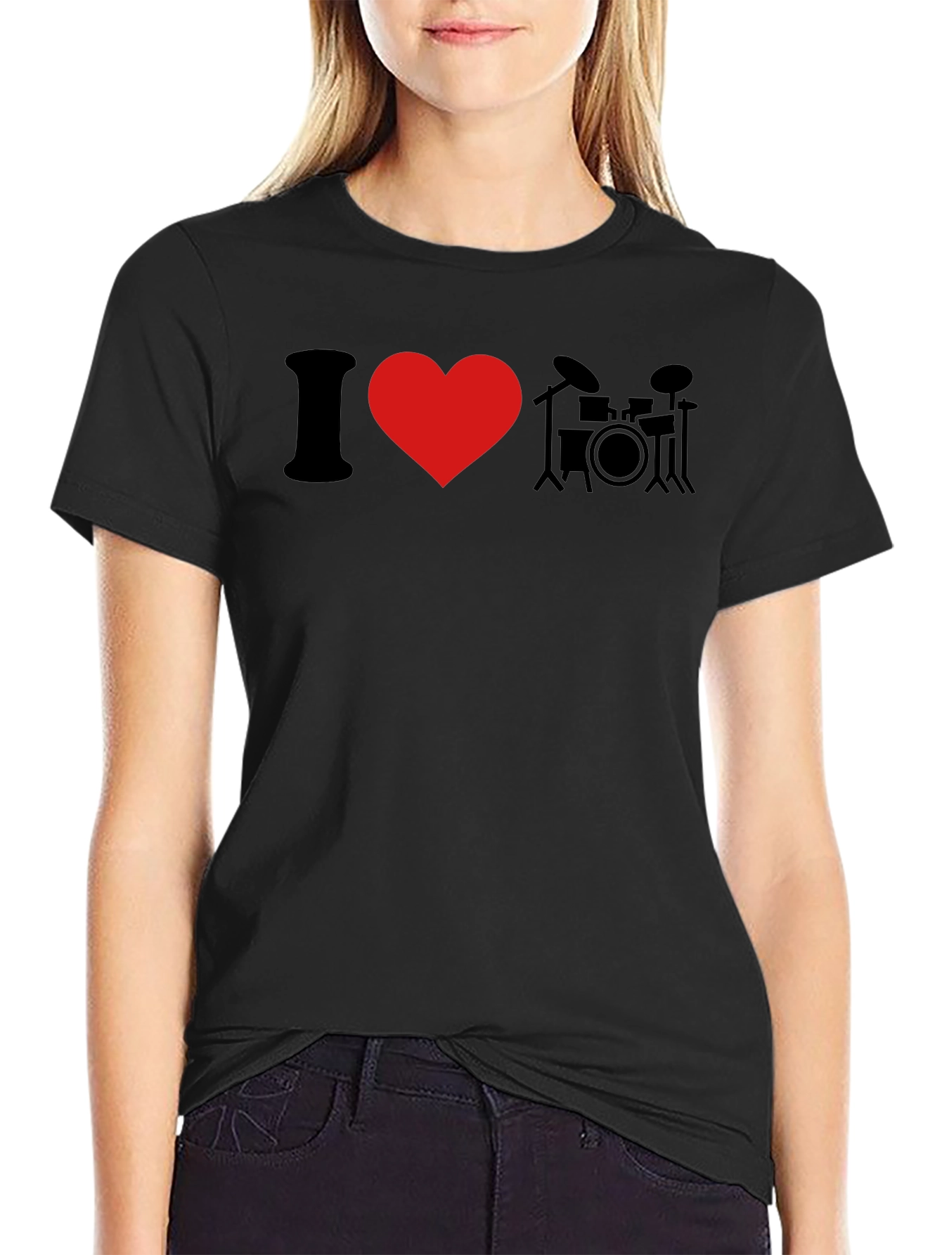 I Heart Drums Graphic T-Shirt