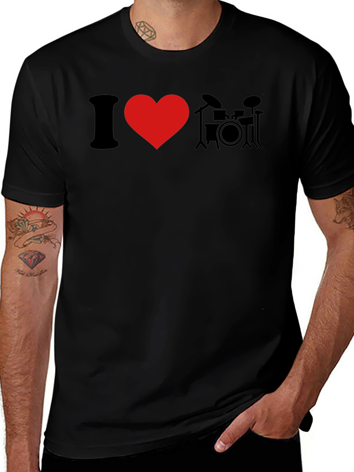 I Heart Drums Graphic T-Shirt