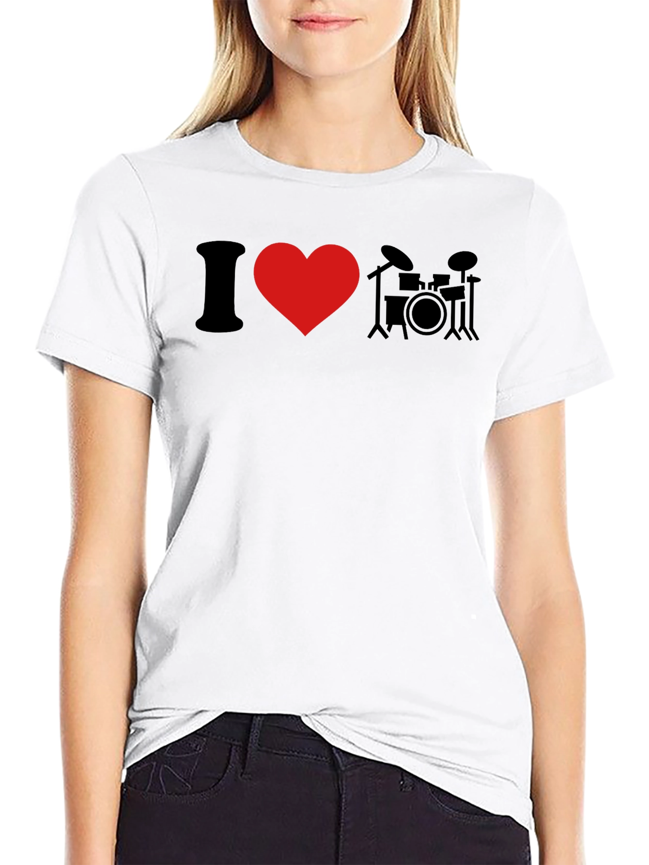 I Heart Drums Graphic T-Shirt