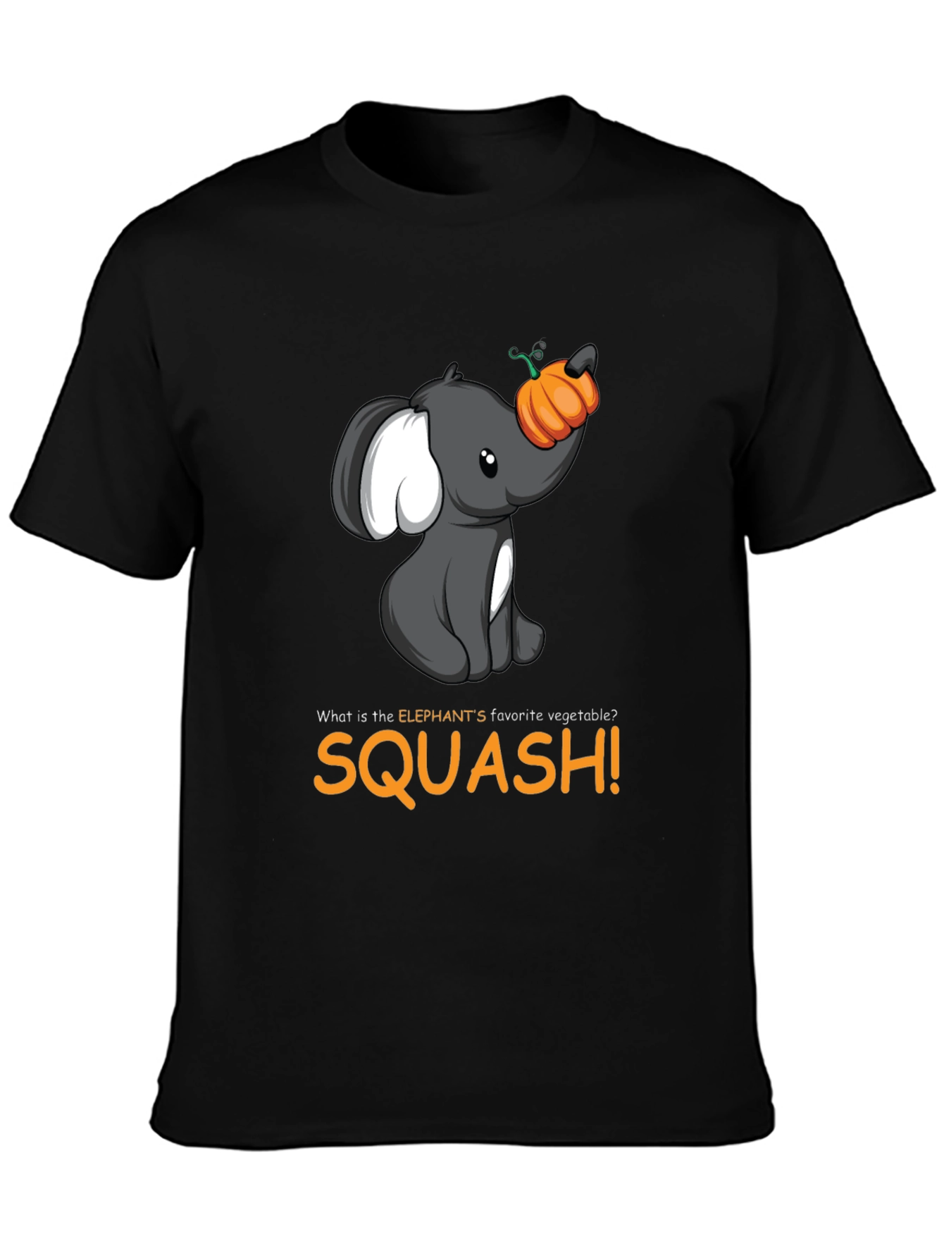 Elephant Squash T-Shirt - Cute Animal Pun Tee