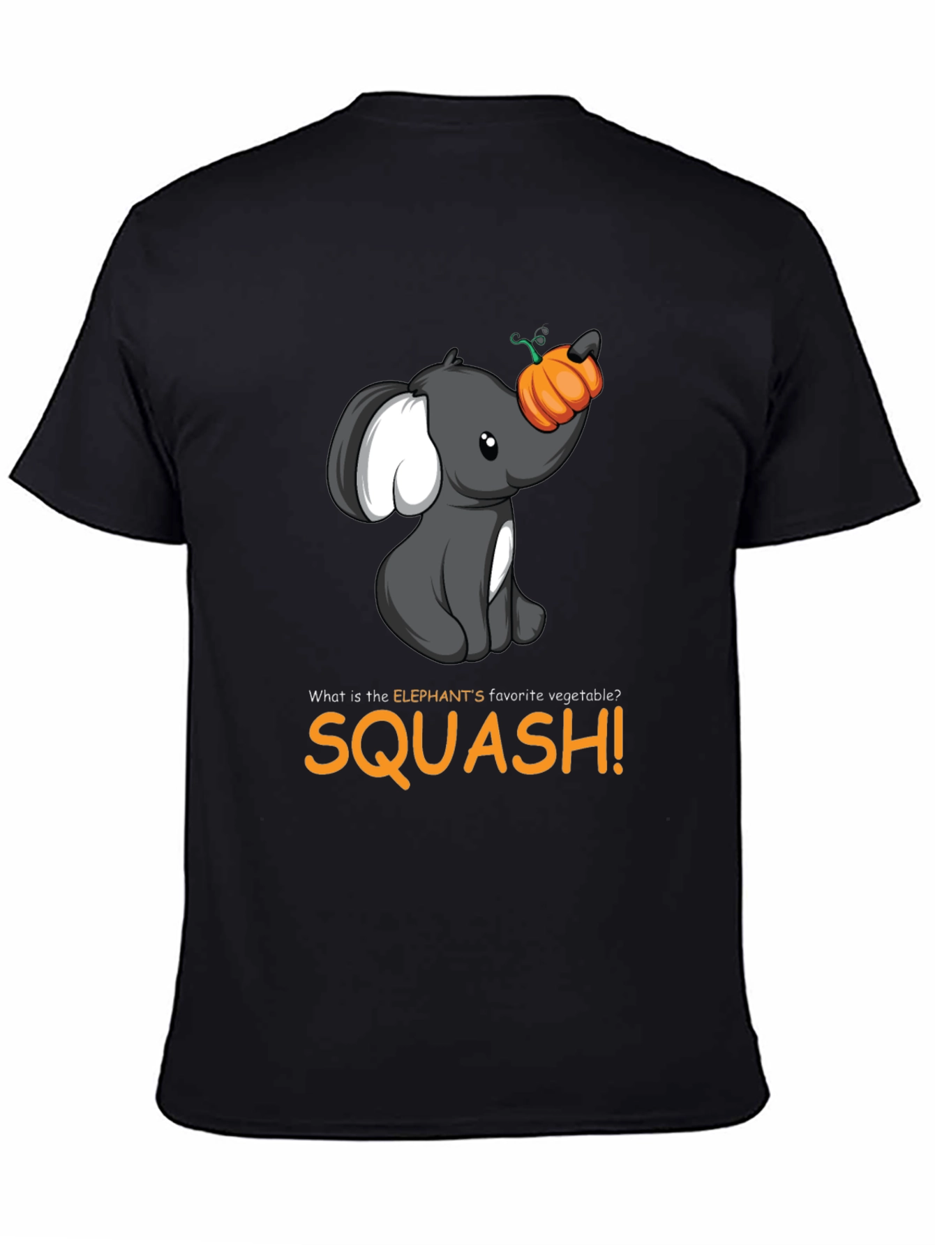 Elephant Squash T-Shirt - Cute Animal Pun Tee
