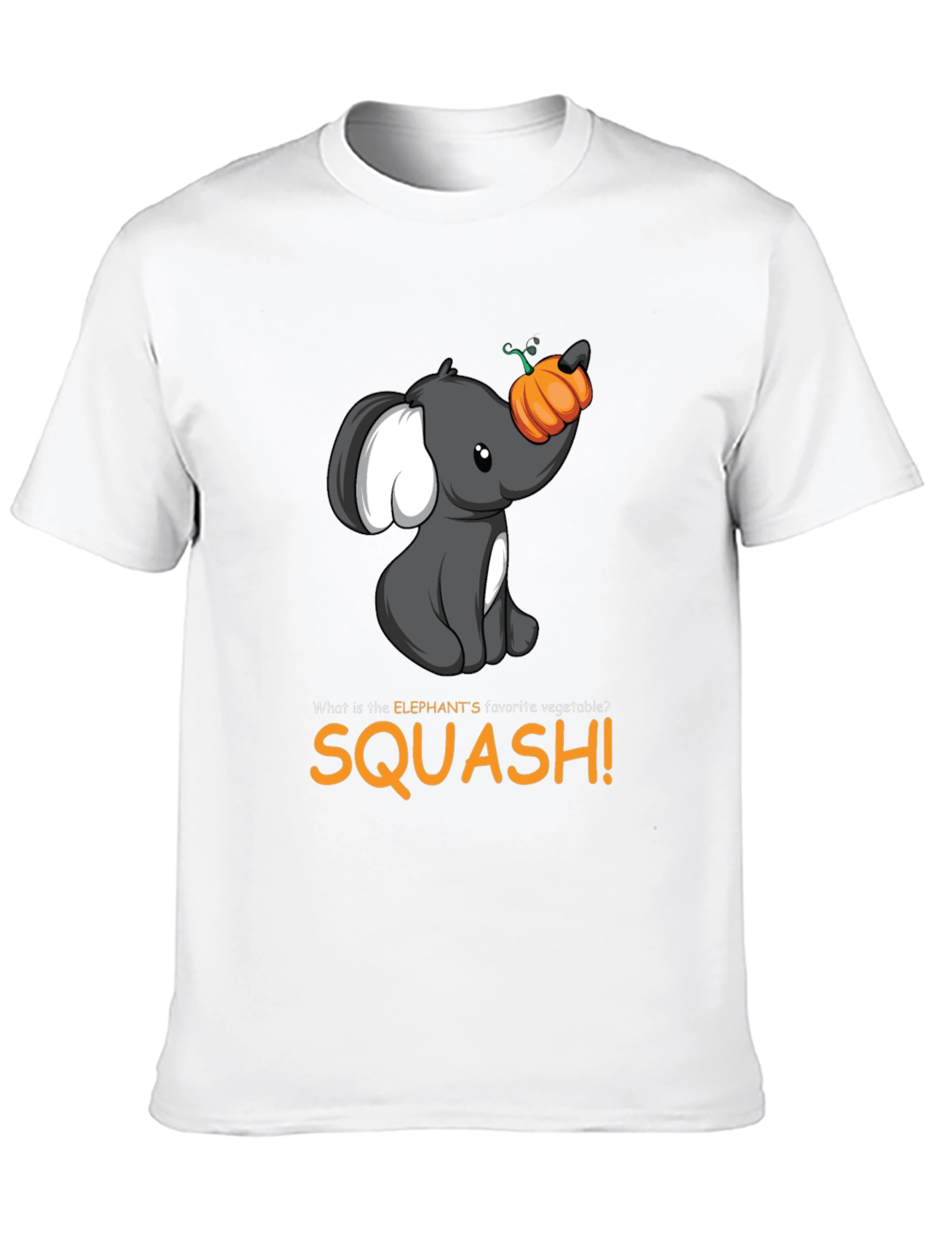 Elephant Squash T-Shirt - Cute Animal Pun Tee