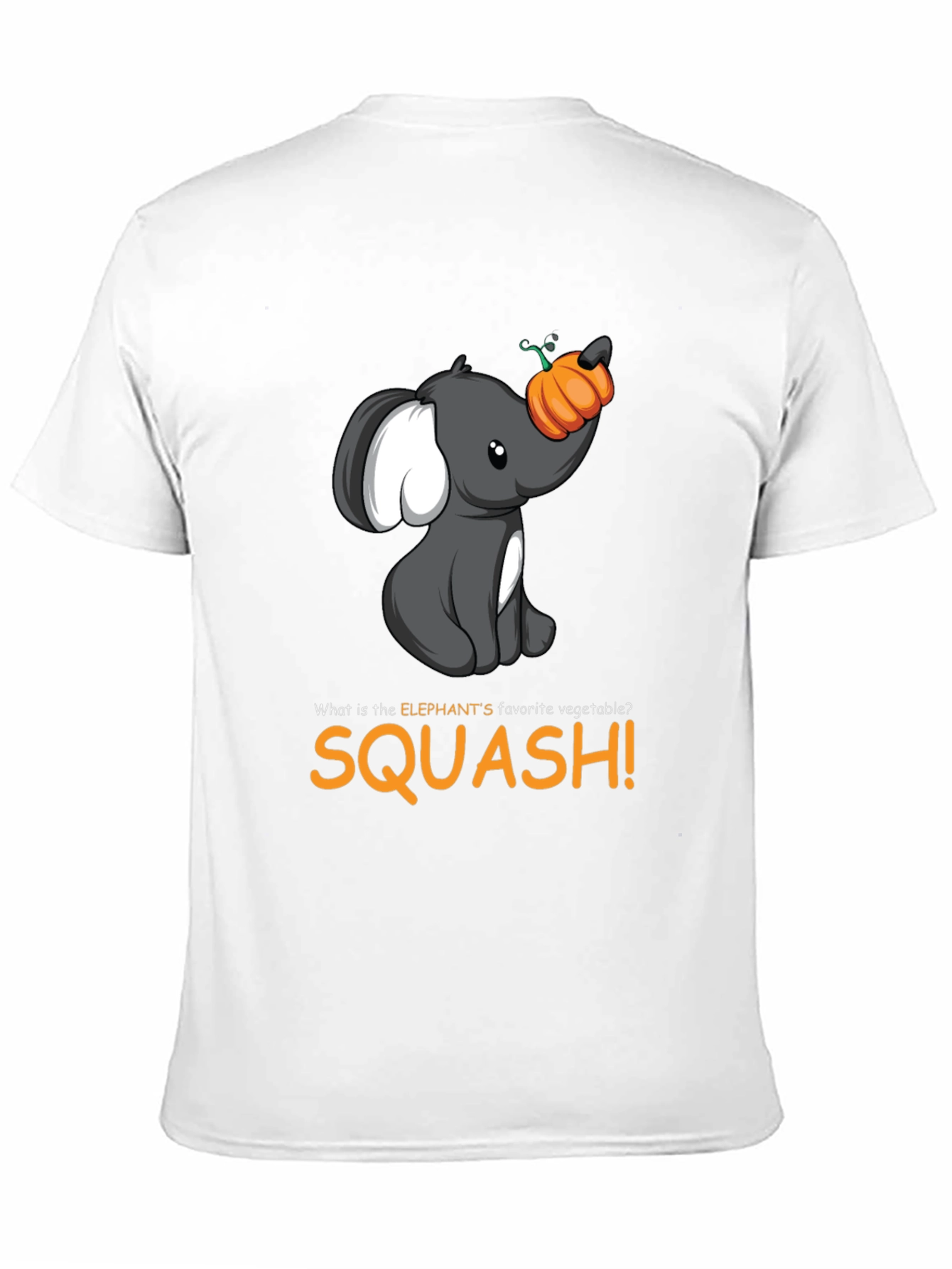 Elephant Squash T-Shirt - Cute Animal Pun Tee