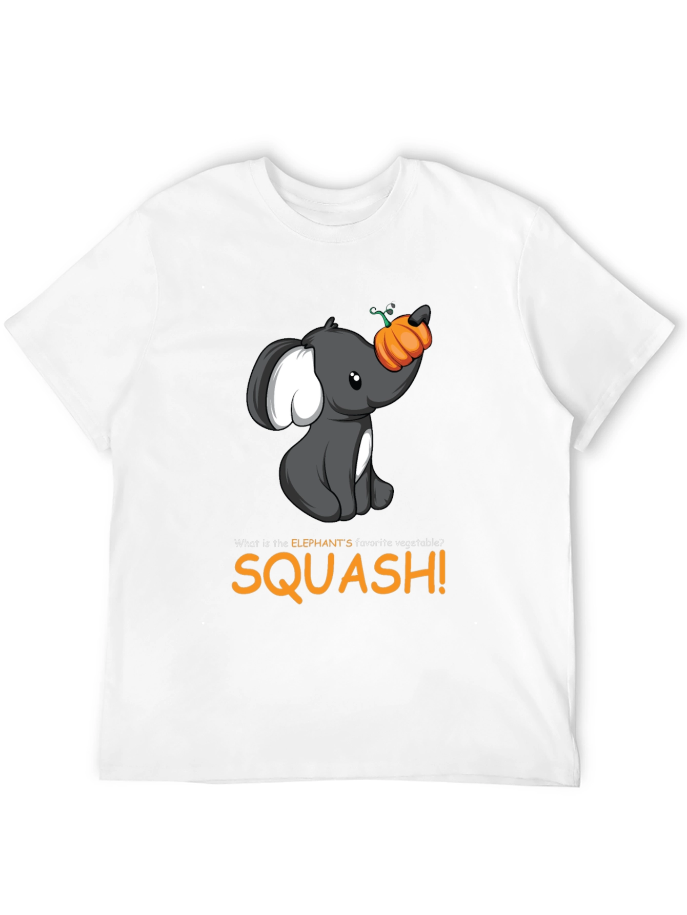 Elephant Squash T-Shirt - Cute Animal Pun Tee