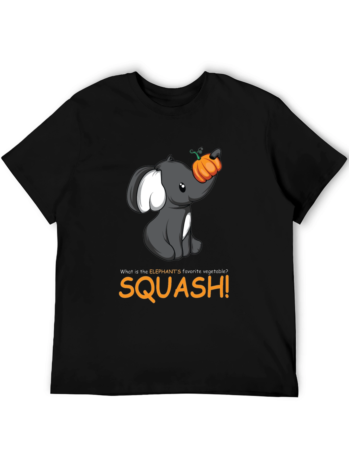 Elephant Squash T-Shirt - Cute Animal Pun Tee