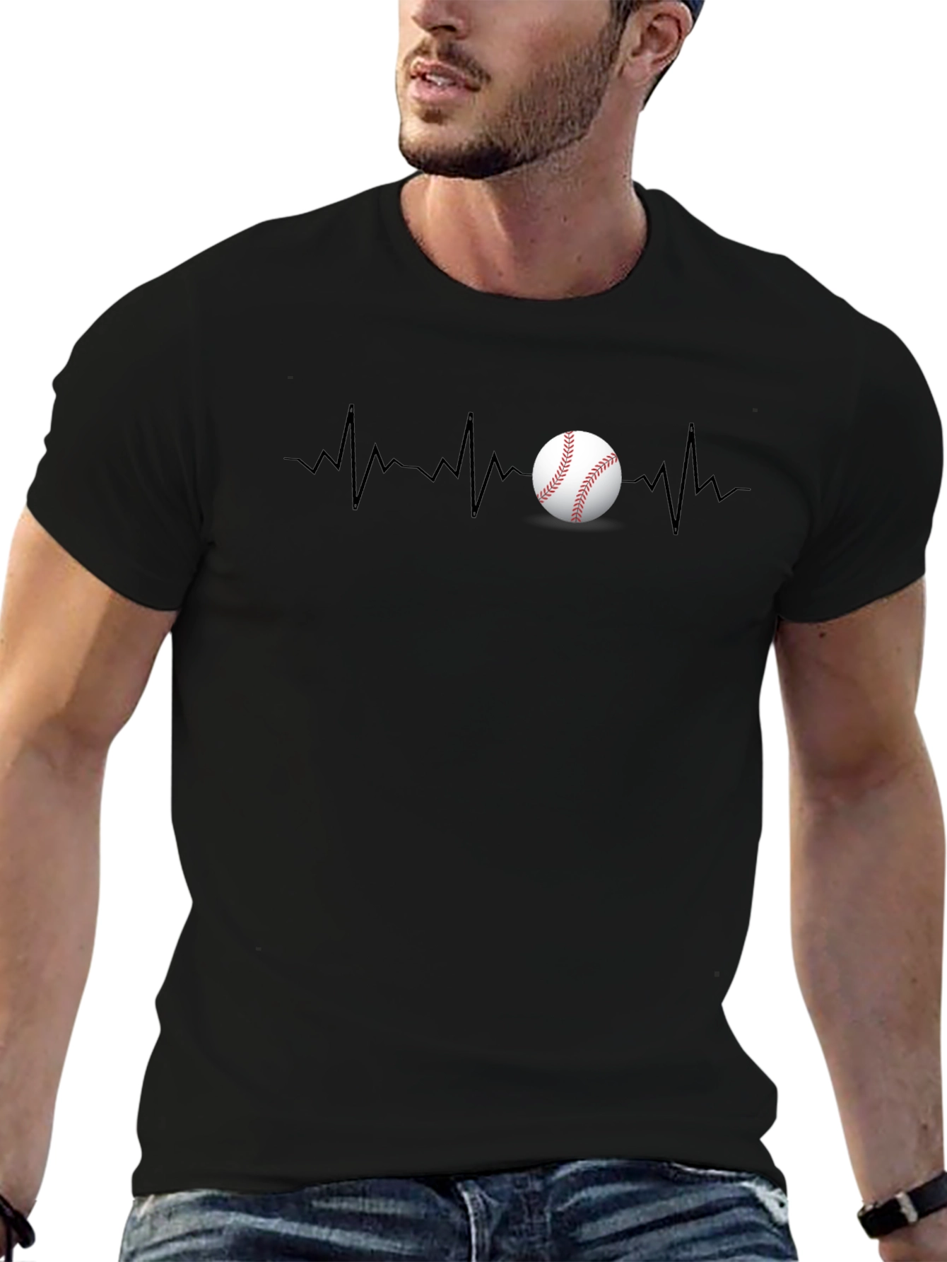 Baseball Heartbeat T-Shirt