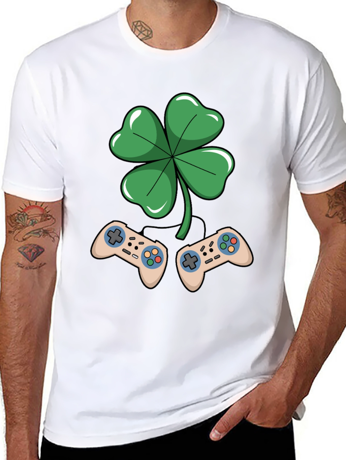 Gamers Lucky Shamrock T-Shirt