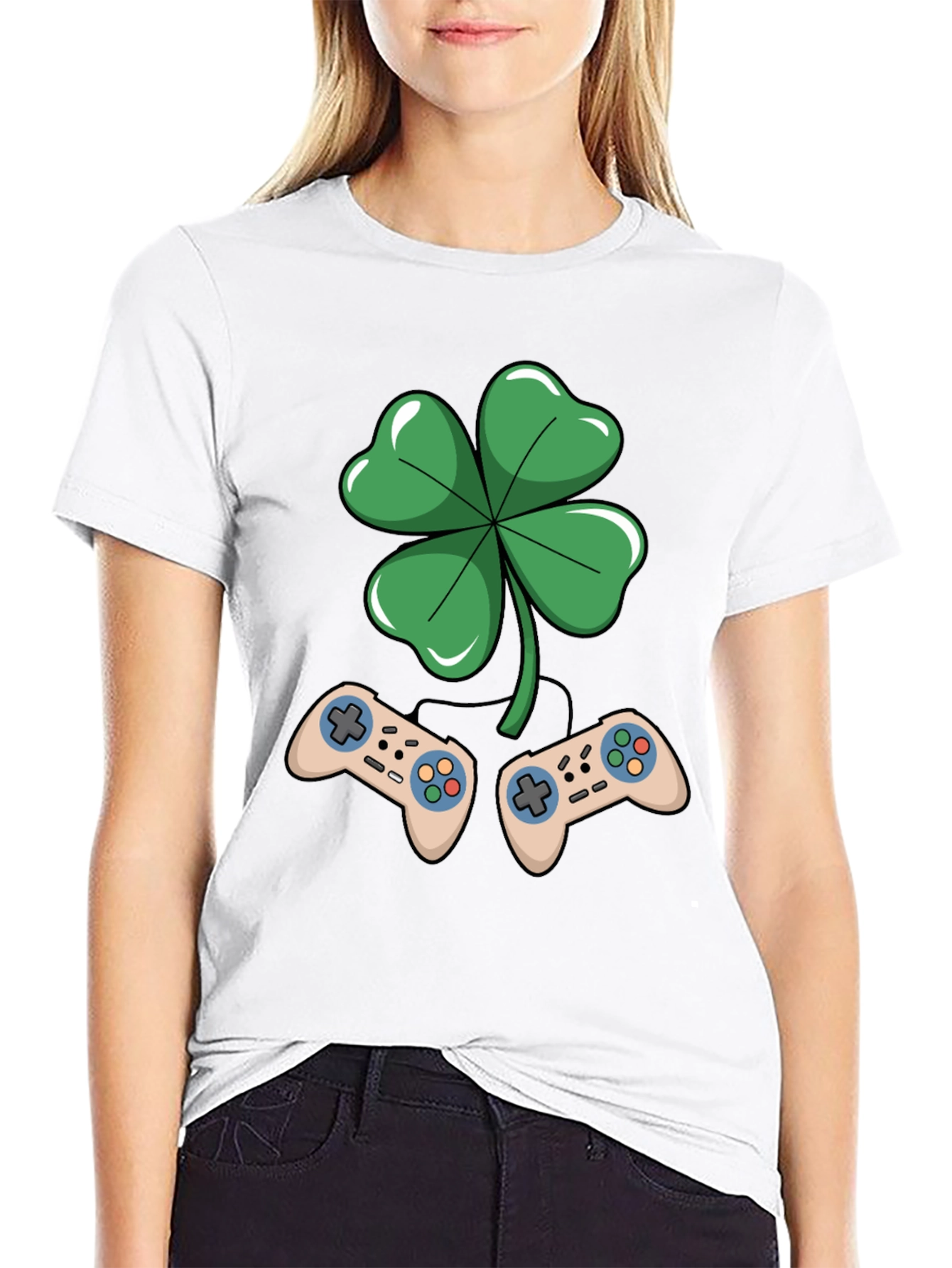 Gamers Lucky Shamrock T-Shirt