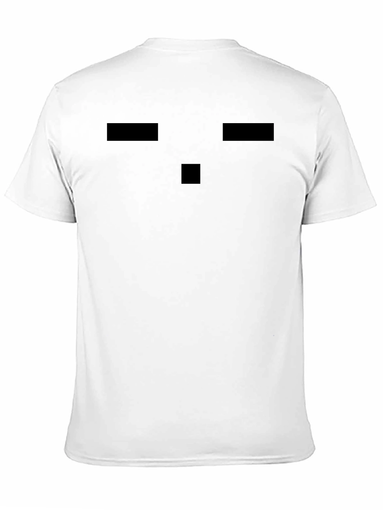 Minimalist Black T-Shirt with Pixelated Design