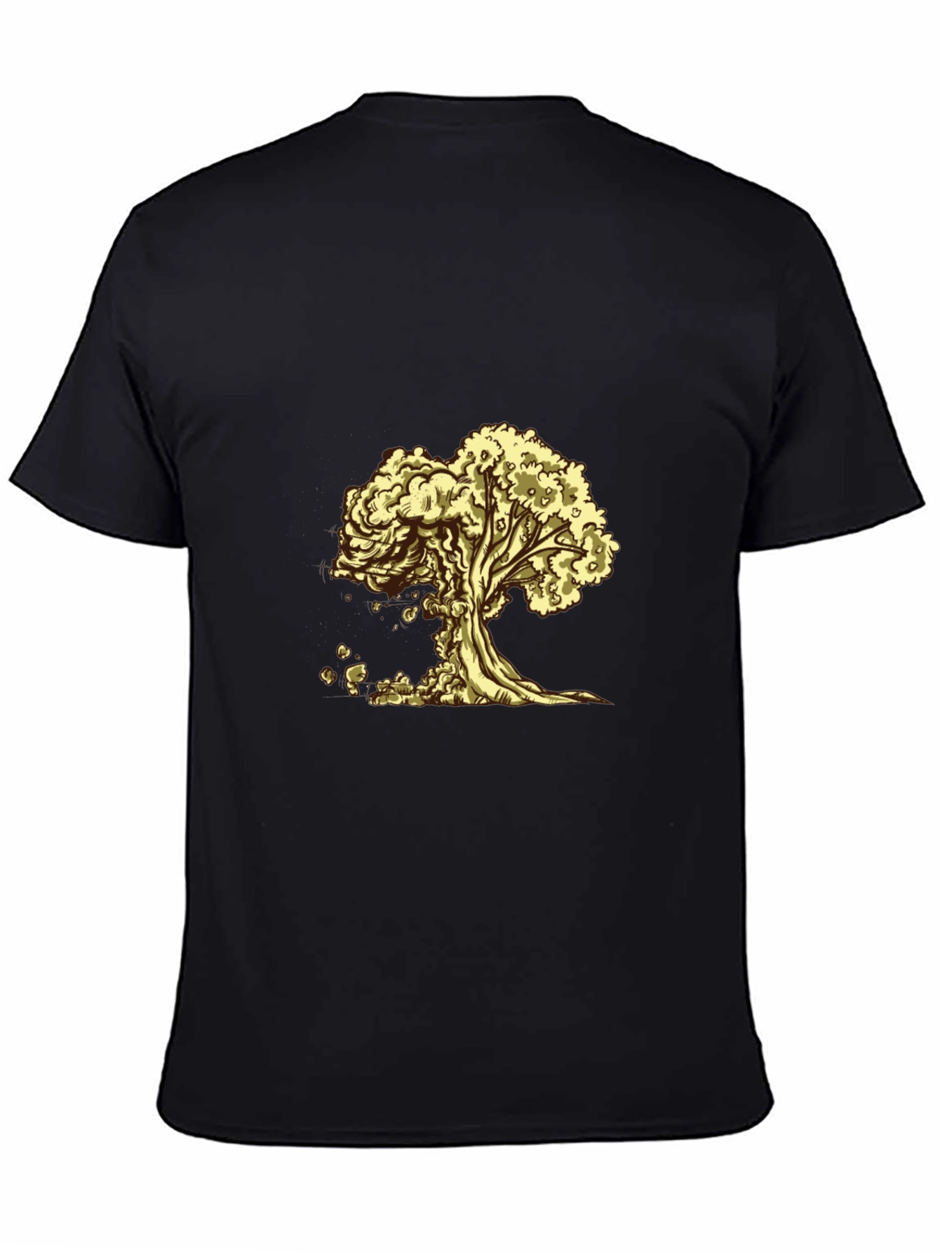 Tree of Life Graphic Tee - Black Cotton T-Shirt