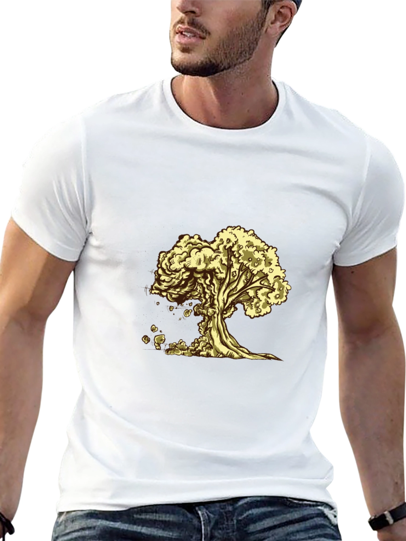 Tree of Life Graphic Tee - Black Cotton T-Shirt