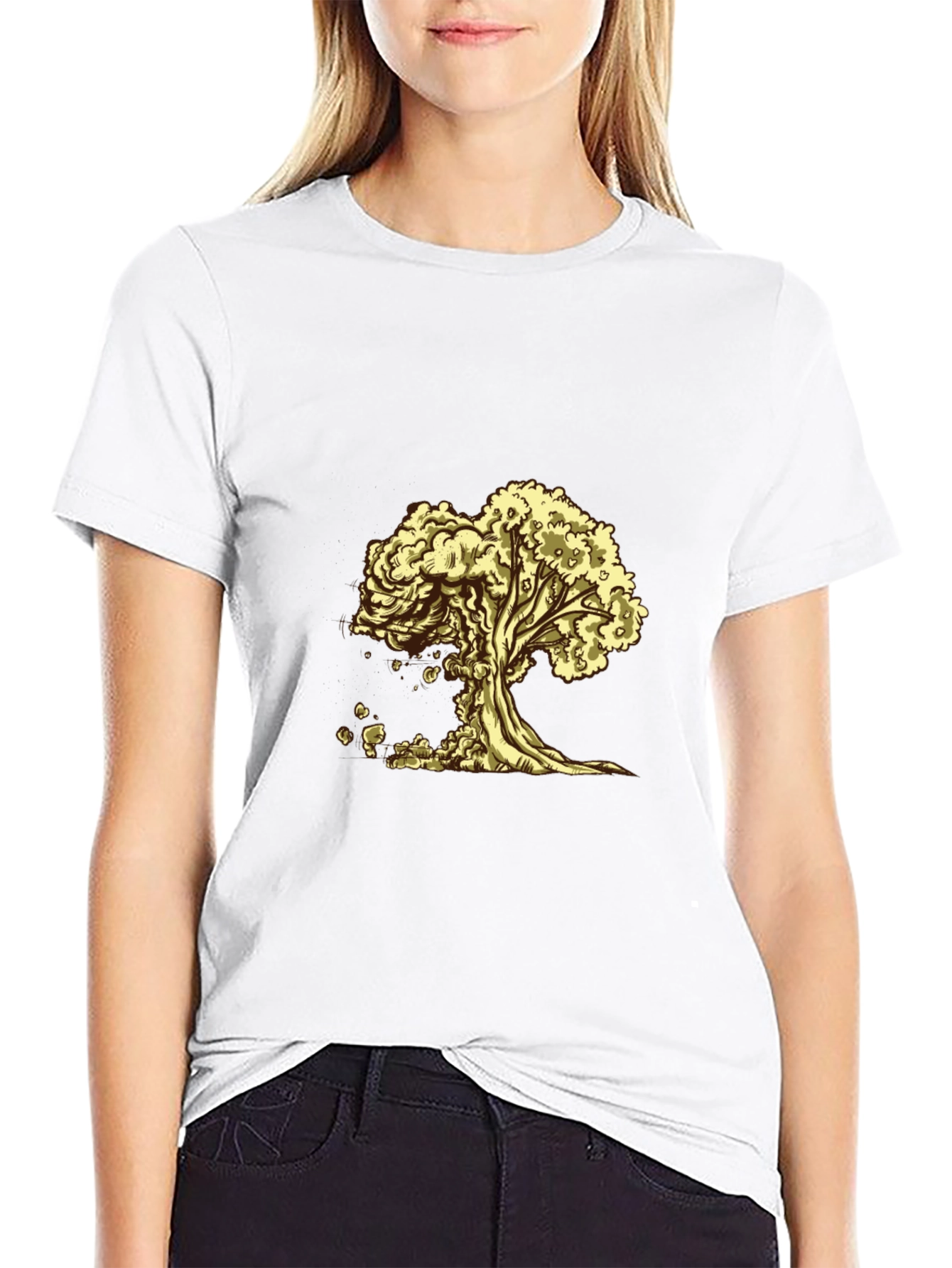 Tree of Life Graphic Tee - Black Cotton T-Shirt