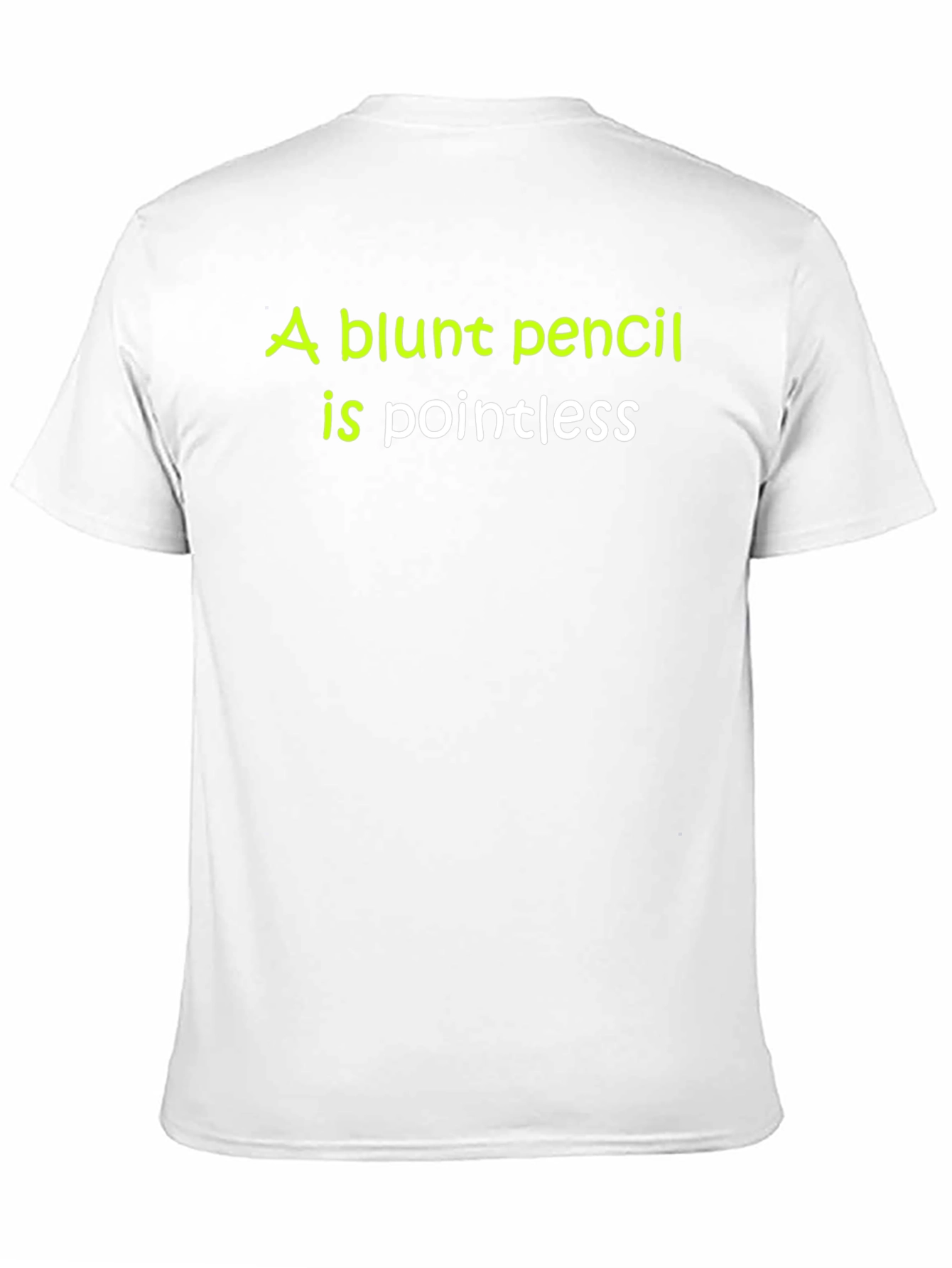 Blunt Pencil Pointless Graphic Tee - Black Cotton T-Shirt