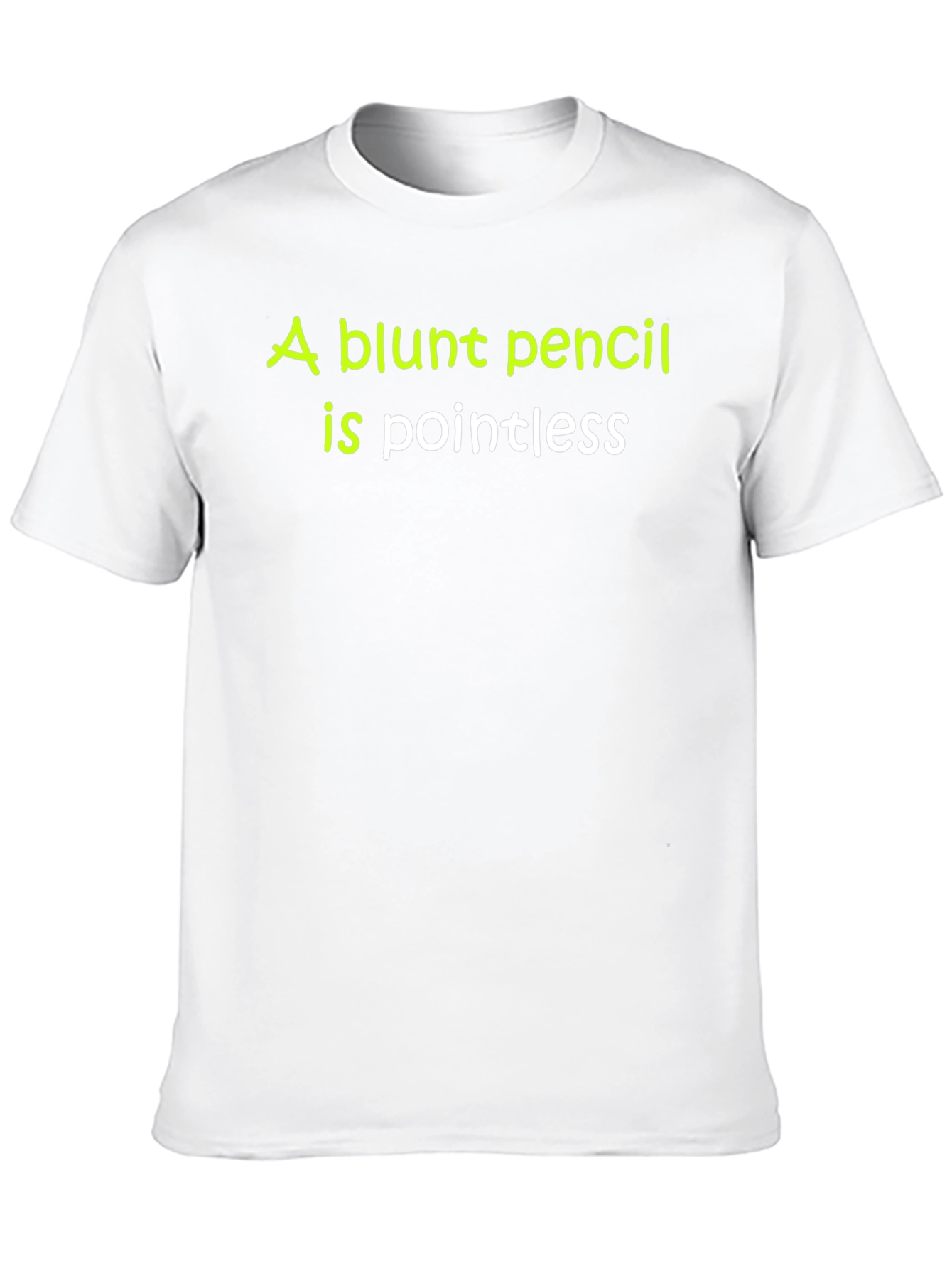 Blunt Pencil Pointless Graphic Tee - Black Cotton T-Shirt