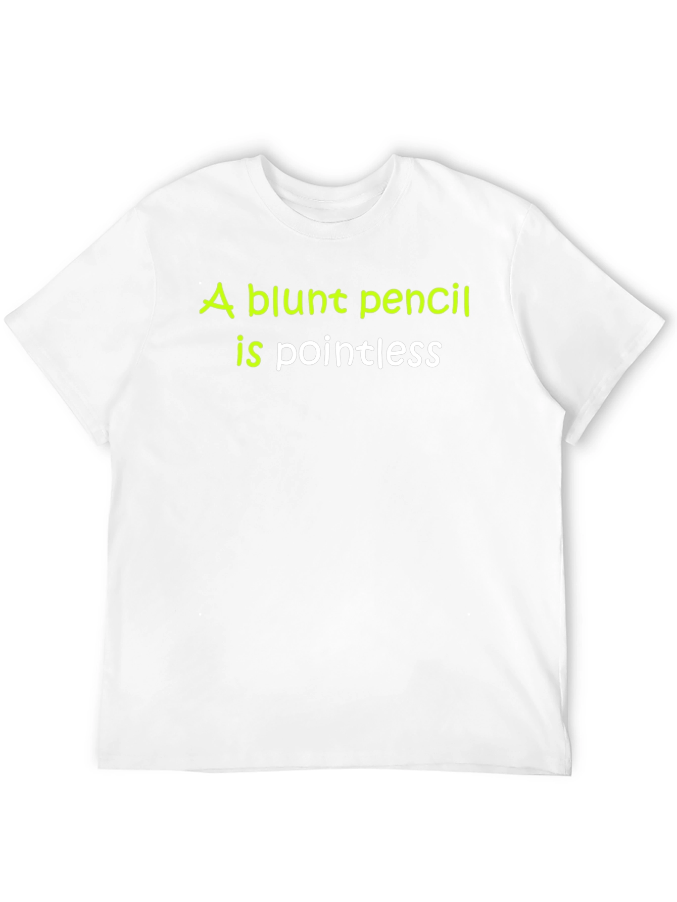 Blunt Pencil Pointless Graphic Tee - Black Cotton T-Shirt