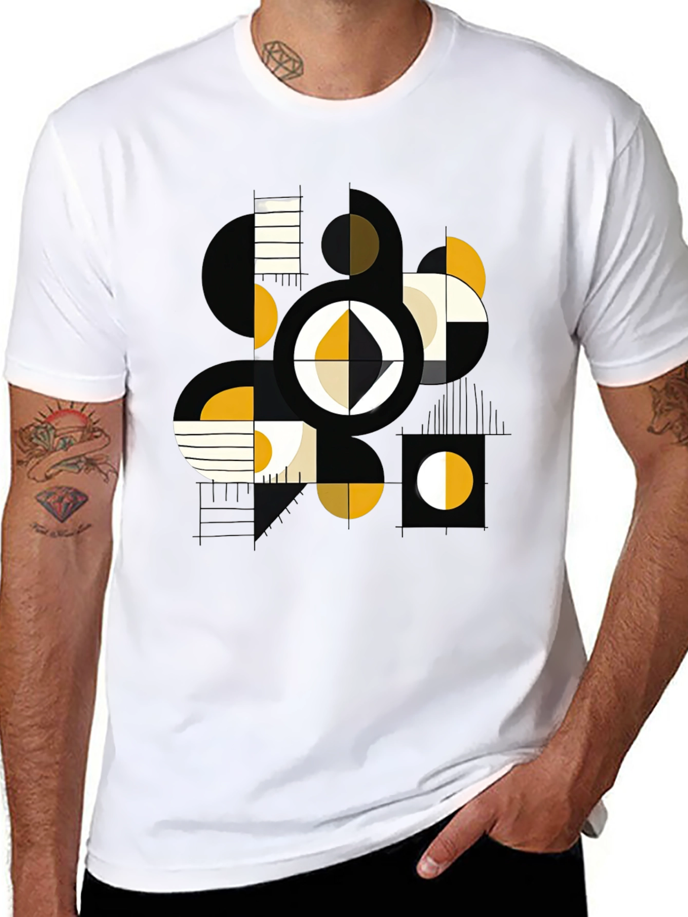 Abstract Geometric Art Tee