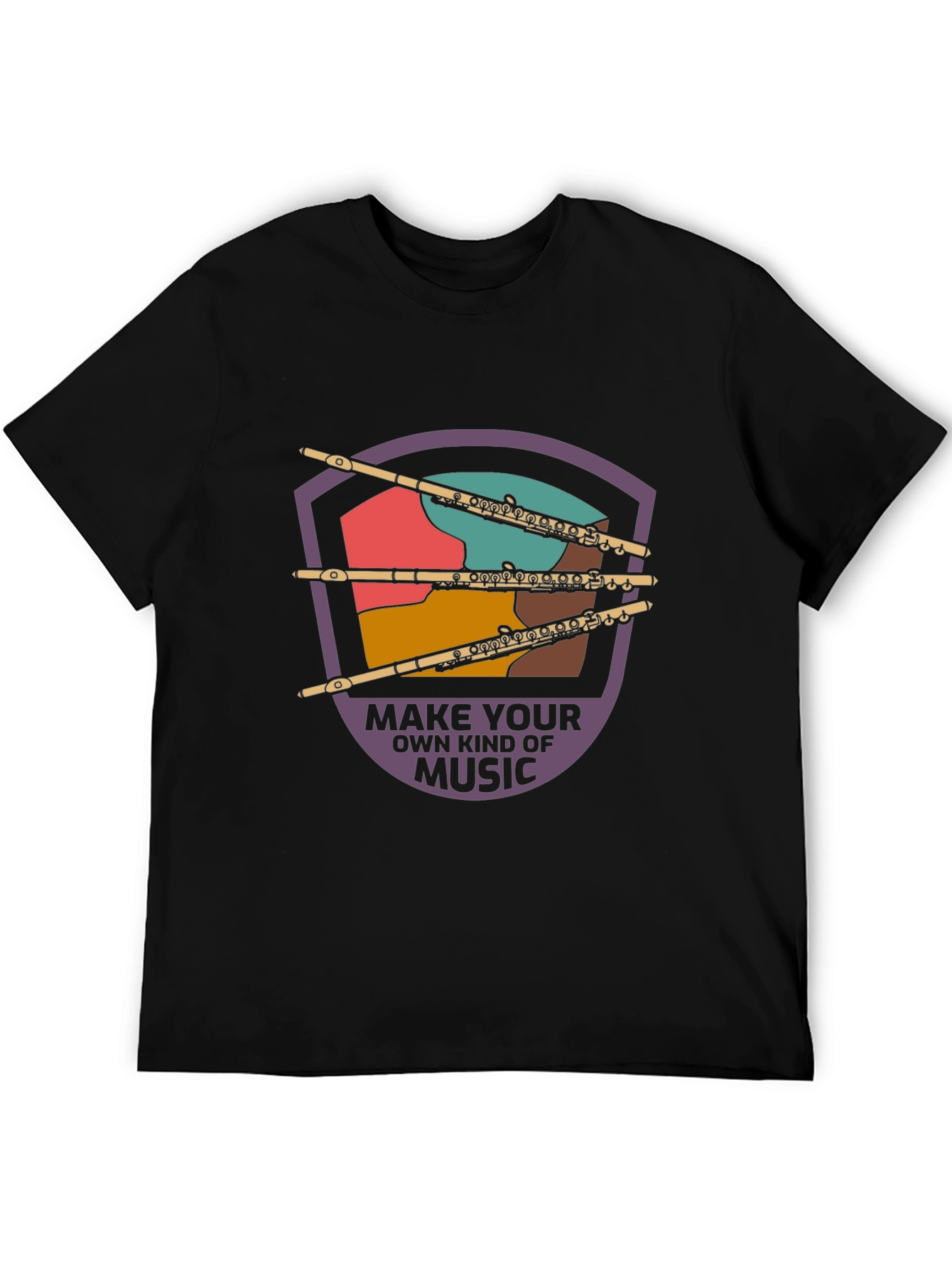 Musical Flute Graphic Tee - Make Your Own Music