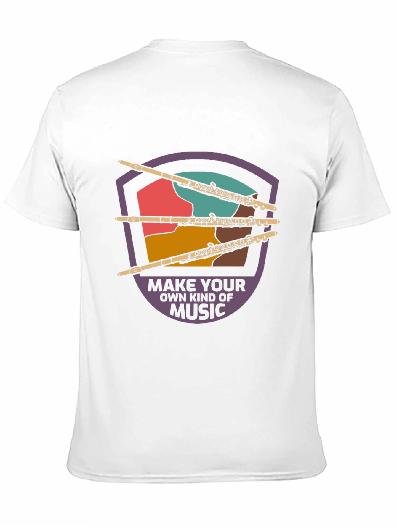 Musical Flute Graphic Tee - Make Your Own Music