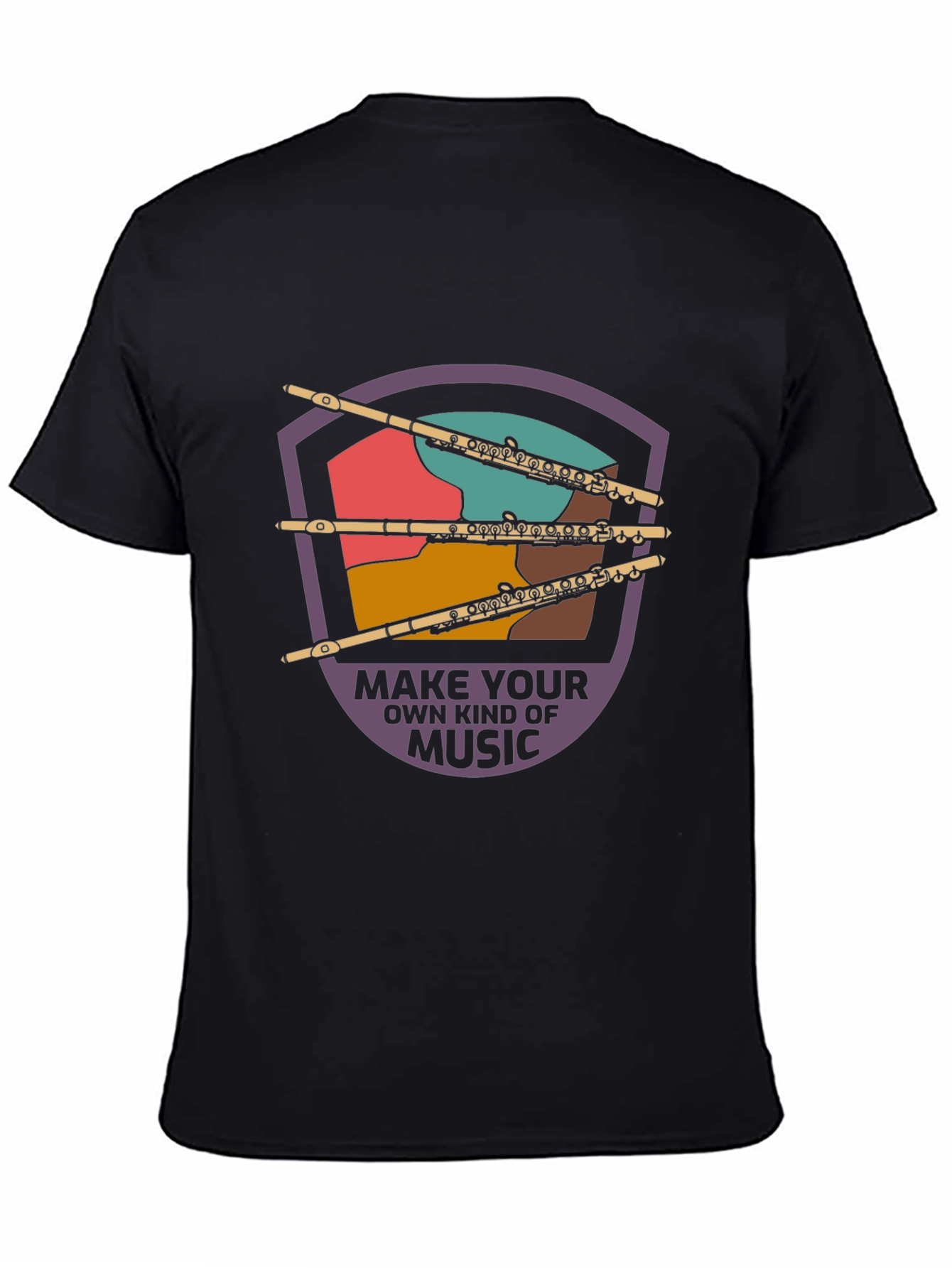 Musical Flute Graphic Tee - Make Your Own Music