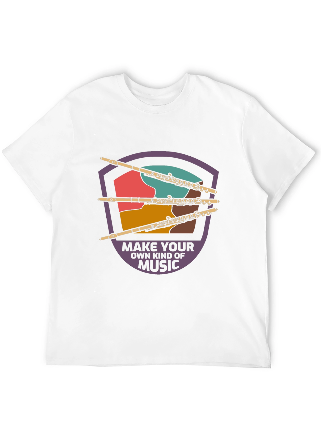 Musical Flute Graphic Tee - Make Your Own Music