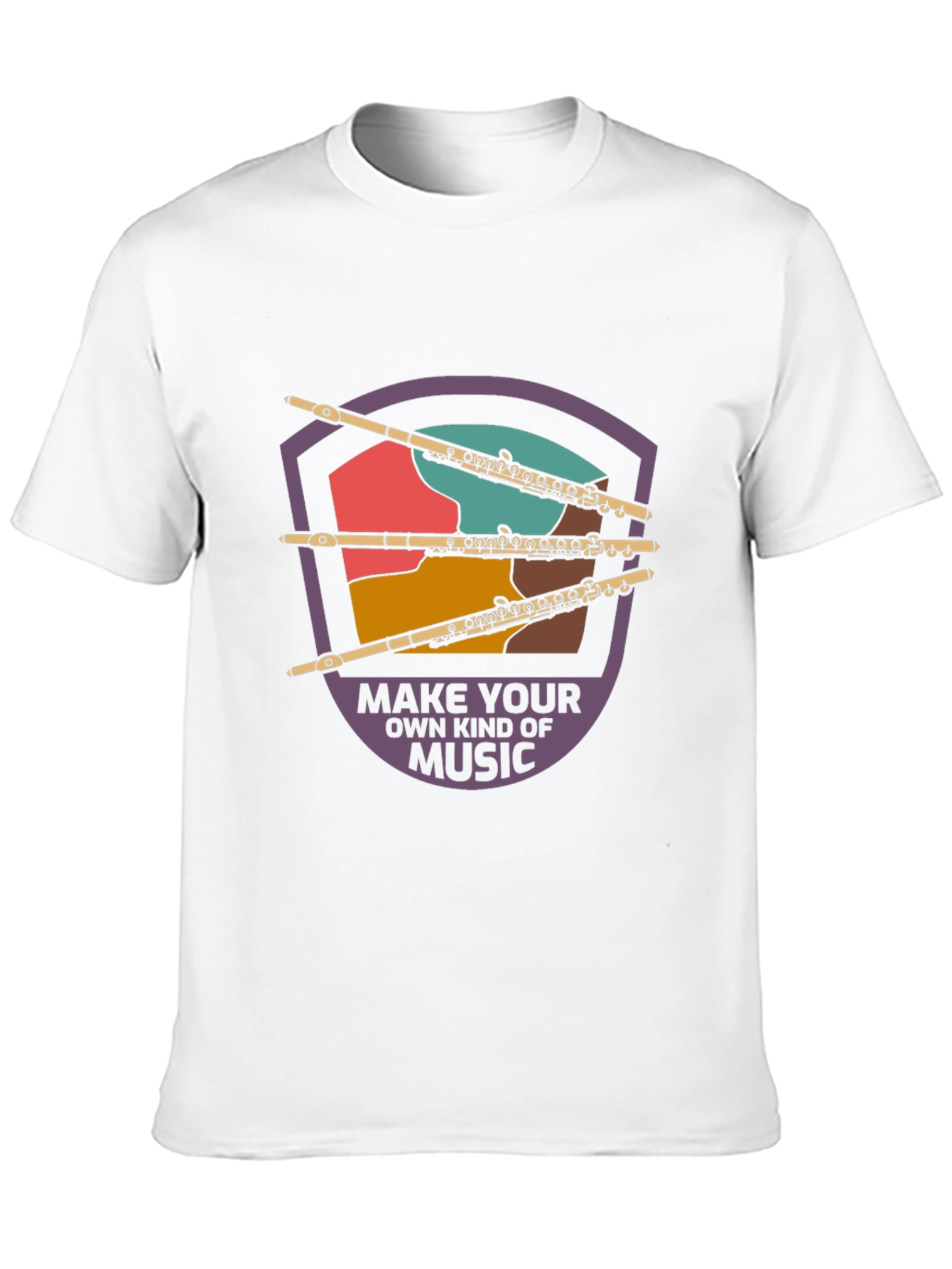 Musical Flute Graphic Tee - Make Your Own Music
