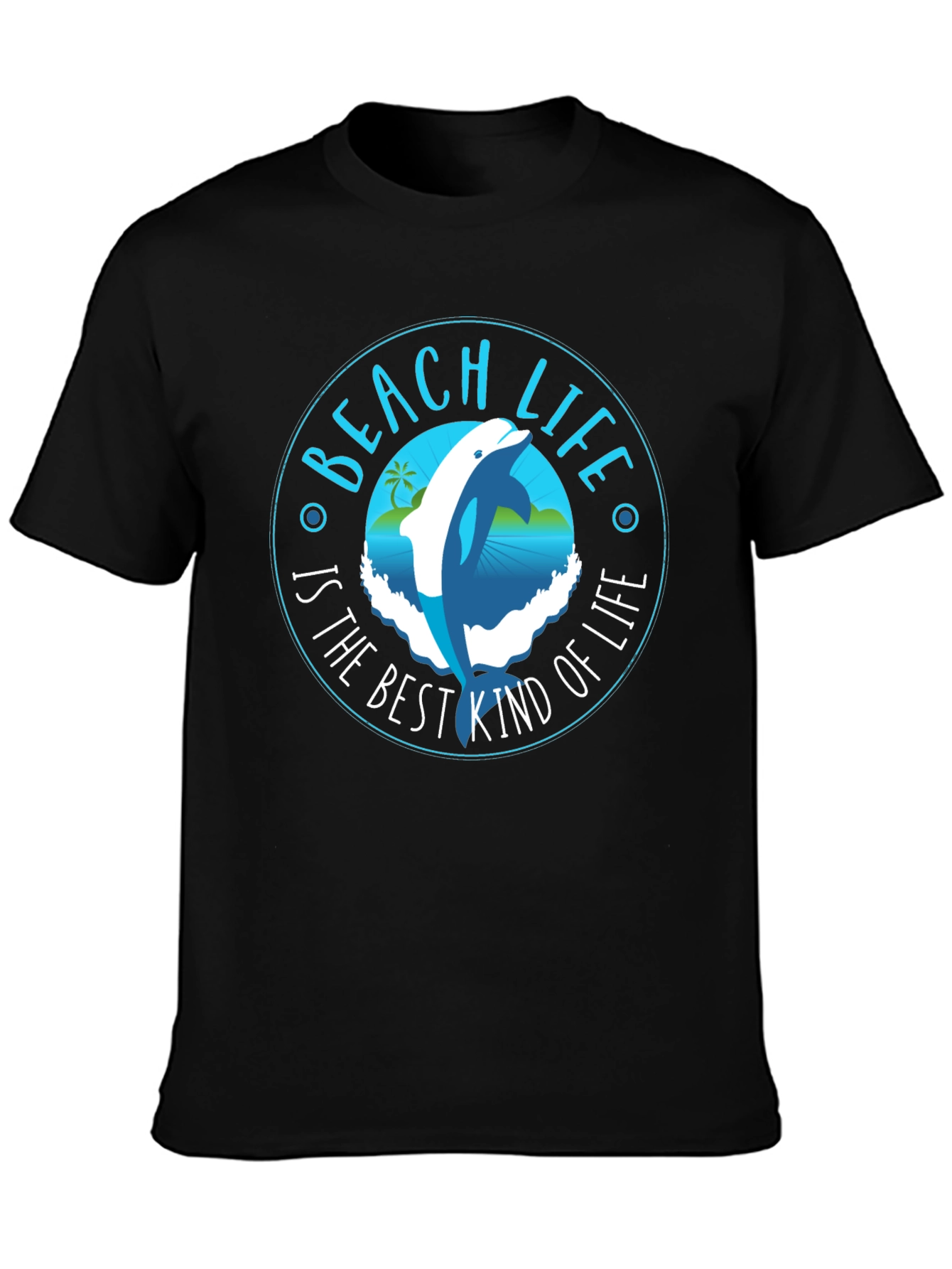 Beach Life Dolphin Graphic T-Shirt