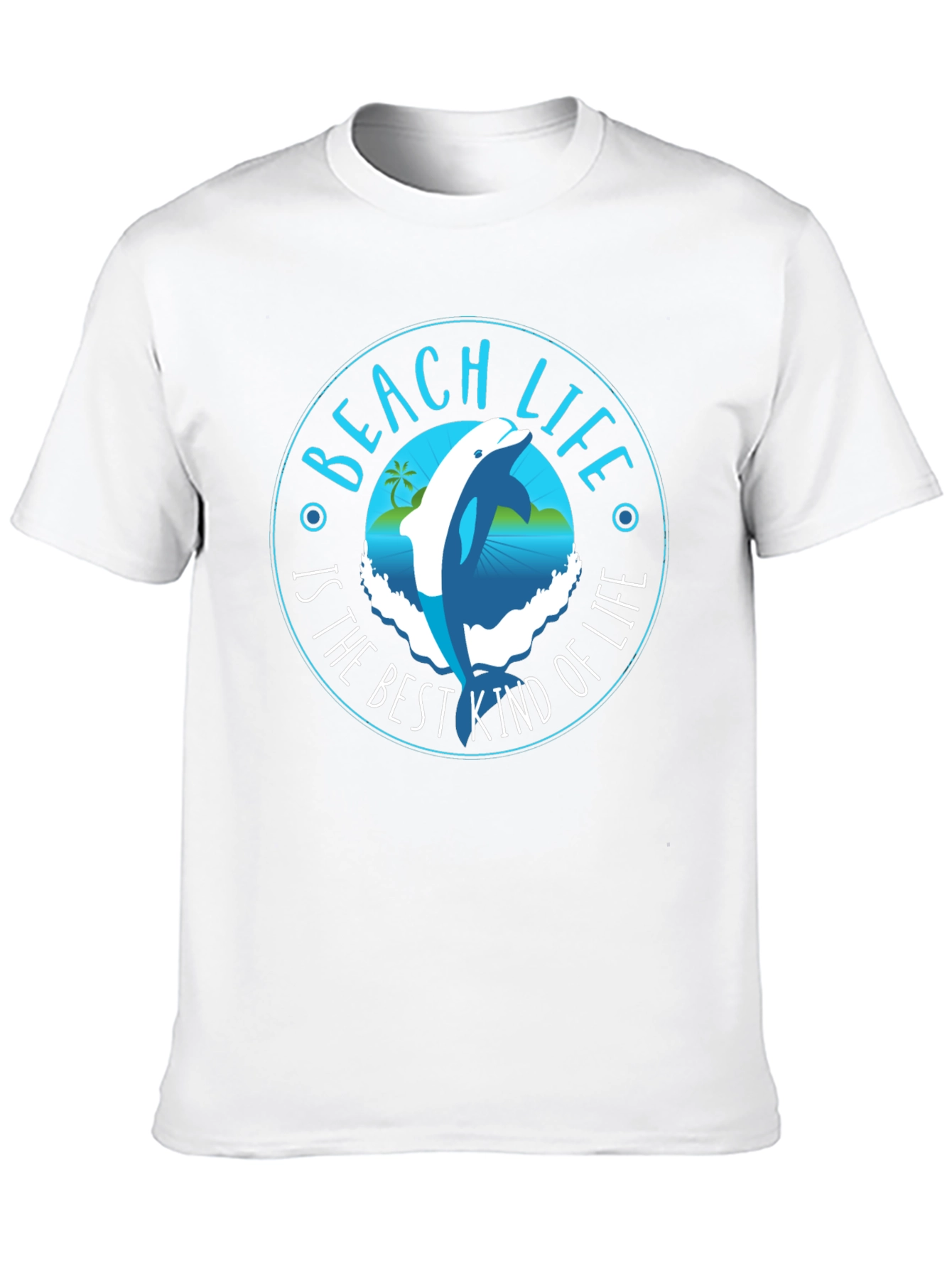 Beach Life Dolphin Graphic T-Shirt