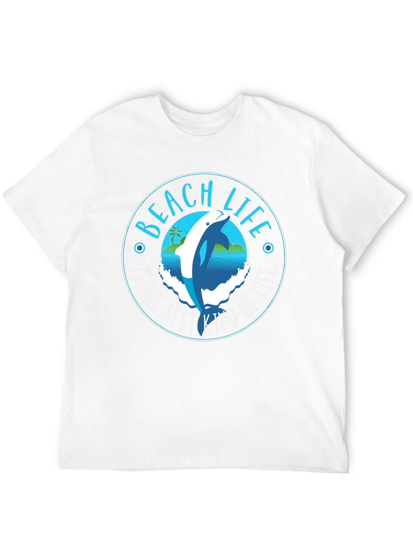 Beach Life Dolphin Graphic T-Shirt