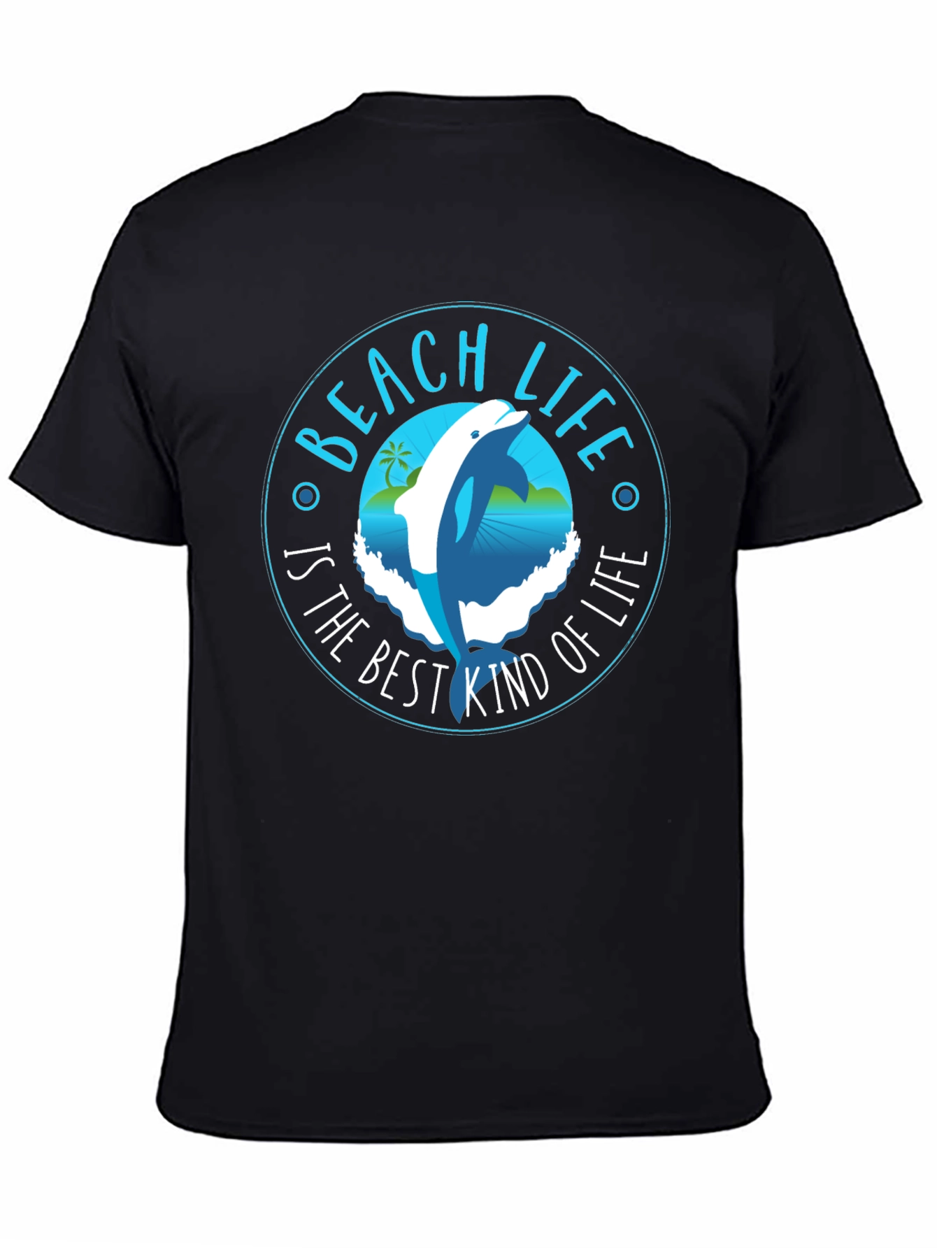 Beach Life Dolphin Graphic T-Shirt