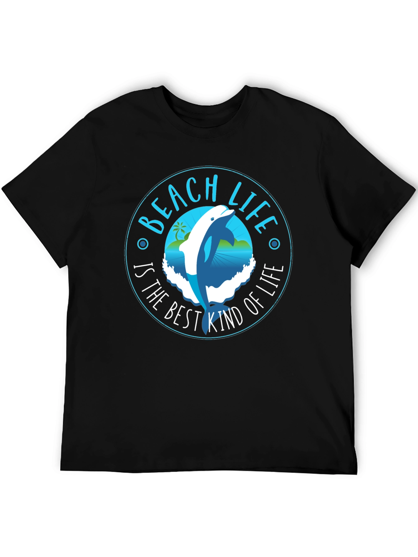 Beach Life Dolphin Graphic T-Shirt
