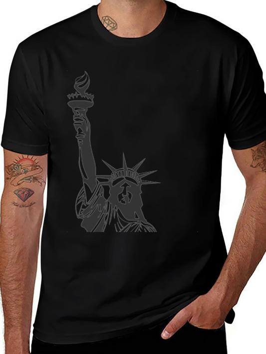 Statue of Liberty Graphic Tee - Black