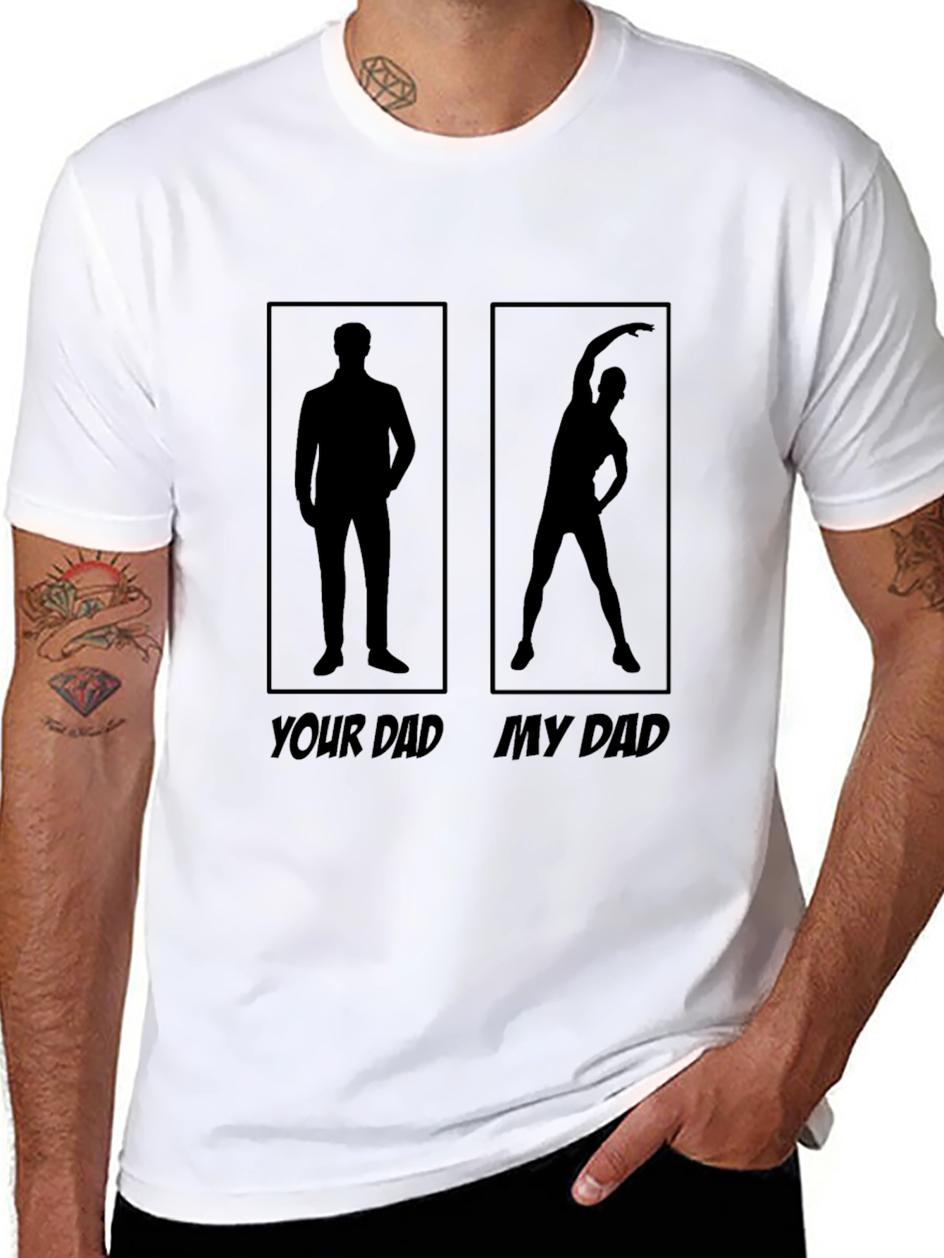 Your Dad My Dad Funny Workout T-Shirt