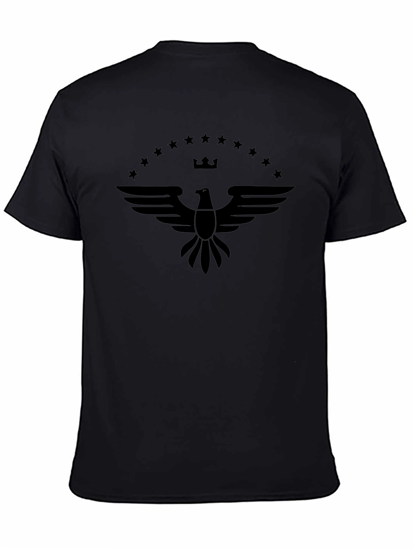 Eagle Crest Graphic Tee - Black Cotton Blend