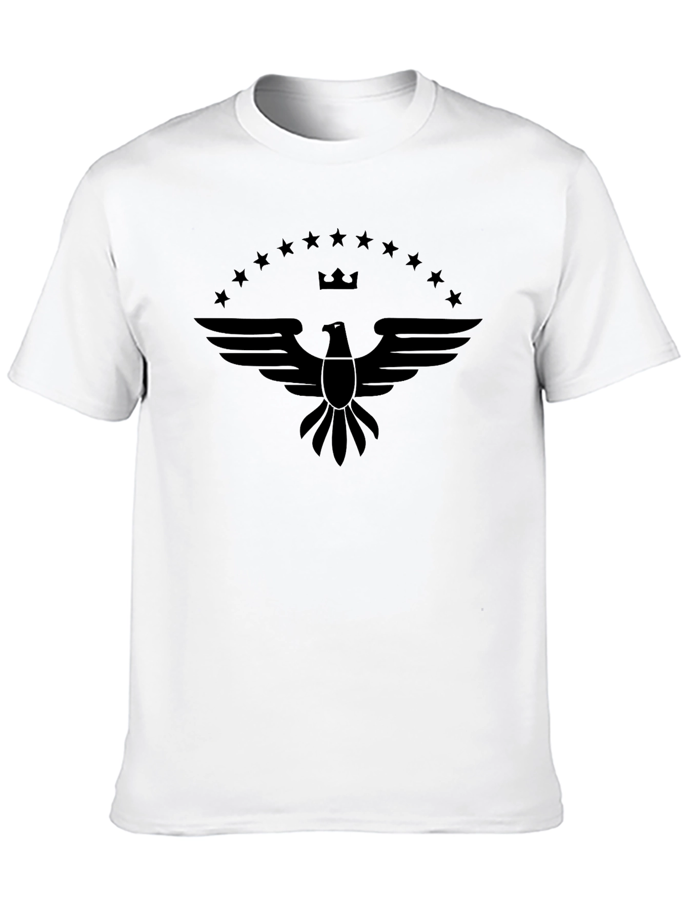 Eagle Crest Graphic Tee - Black Cotton Blend