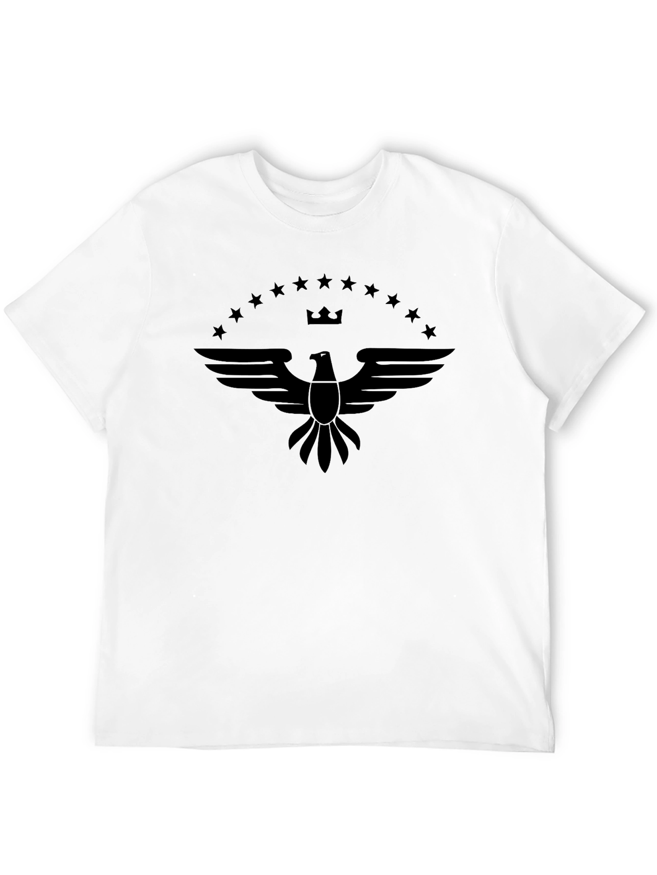 Eagle Crest Graphic Tee - Black Cotton Blend