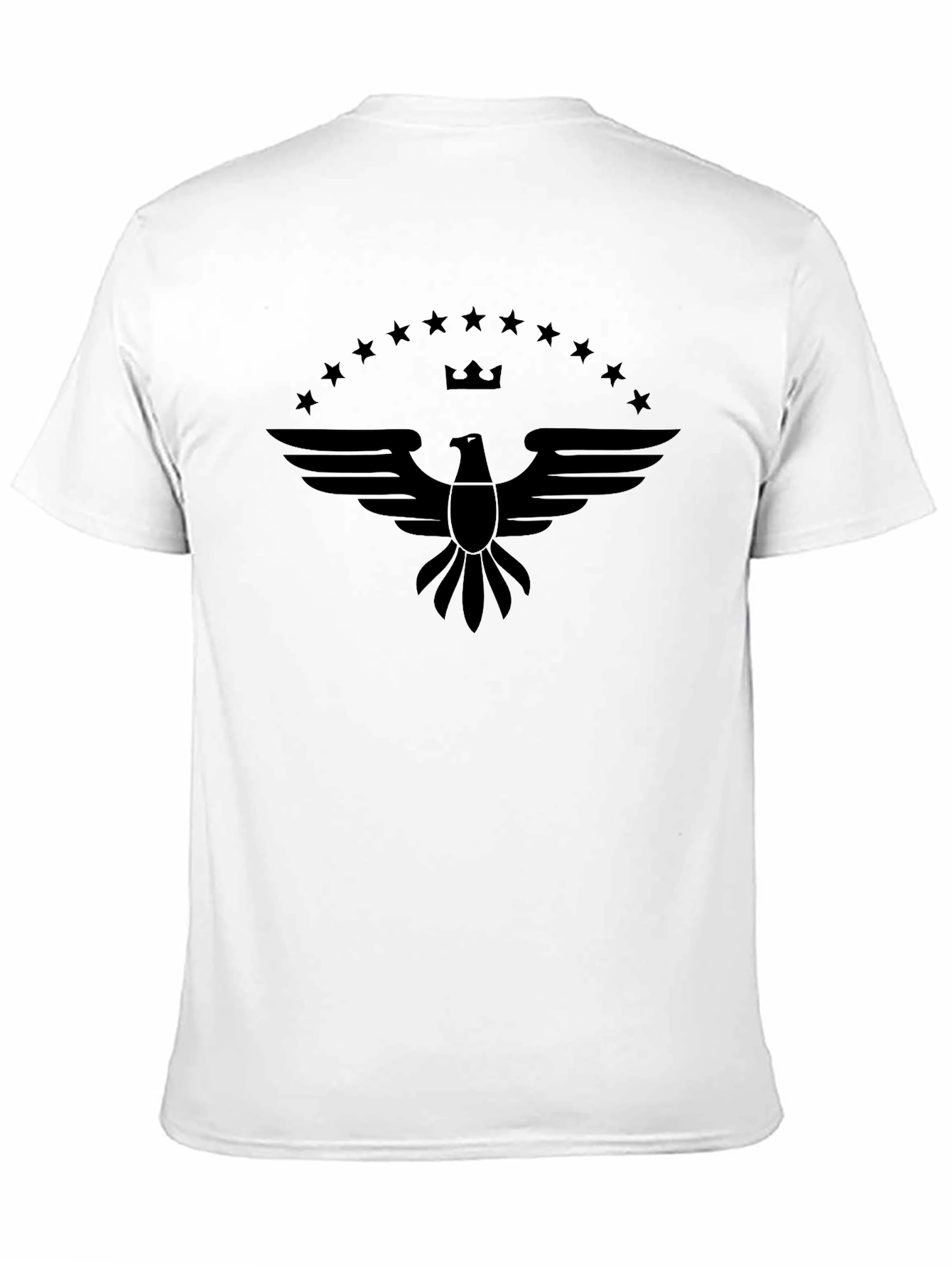 Eagle Crest Graphic Tee - Black Cotton Blend